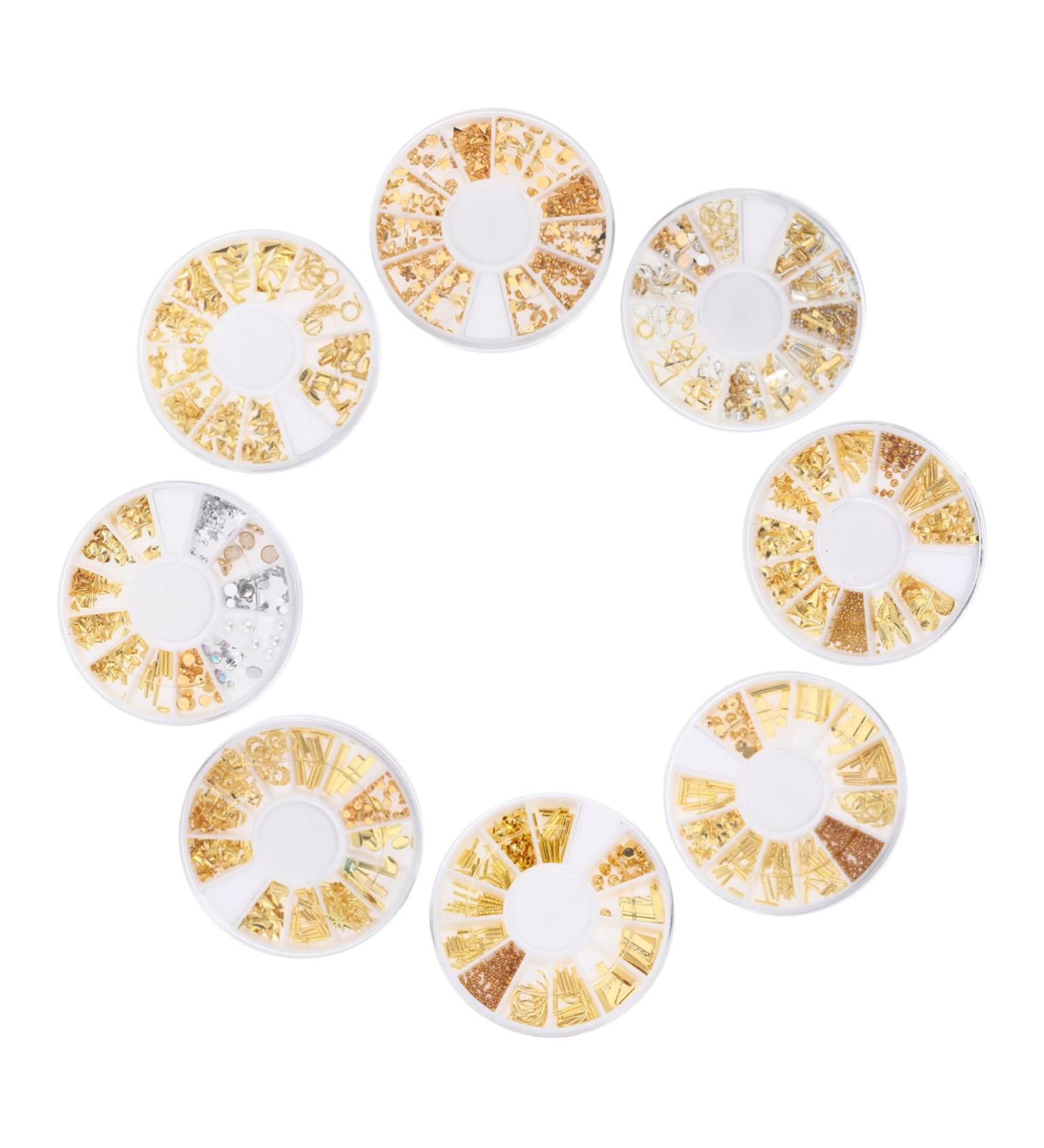 minkissy 8 Boxes Alloy Nail Decoration Moon Nail Studs Nail Tech Accessories Nail Art Accessories Nail Art Decor Manicures Accessories Rivet Nail Decor Nail Supplies Japanese Plastic - Buy Online on GoSupps.com