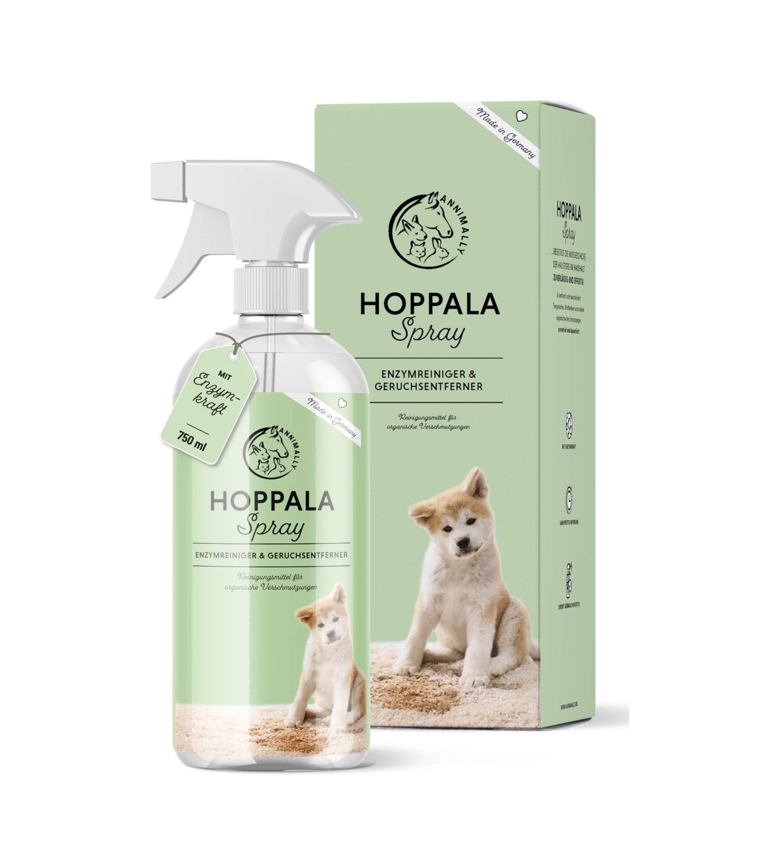 Annimally Enzyme Cleaner Spray 750ml - Powerful Pet Urine Odor Remover | XXL Pack for Cat & Dog Stains | Effective Enzyme Formula - Buy Online on GoSupps.com