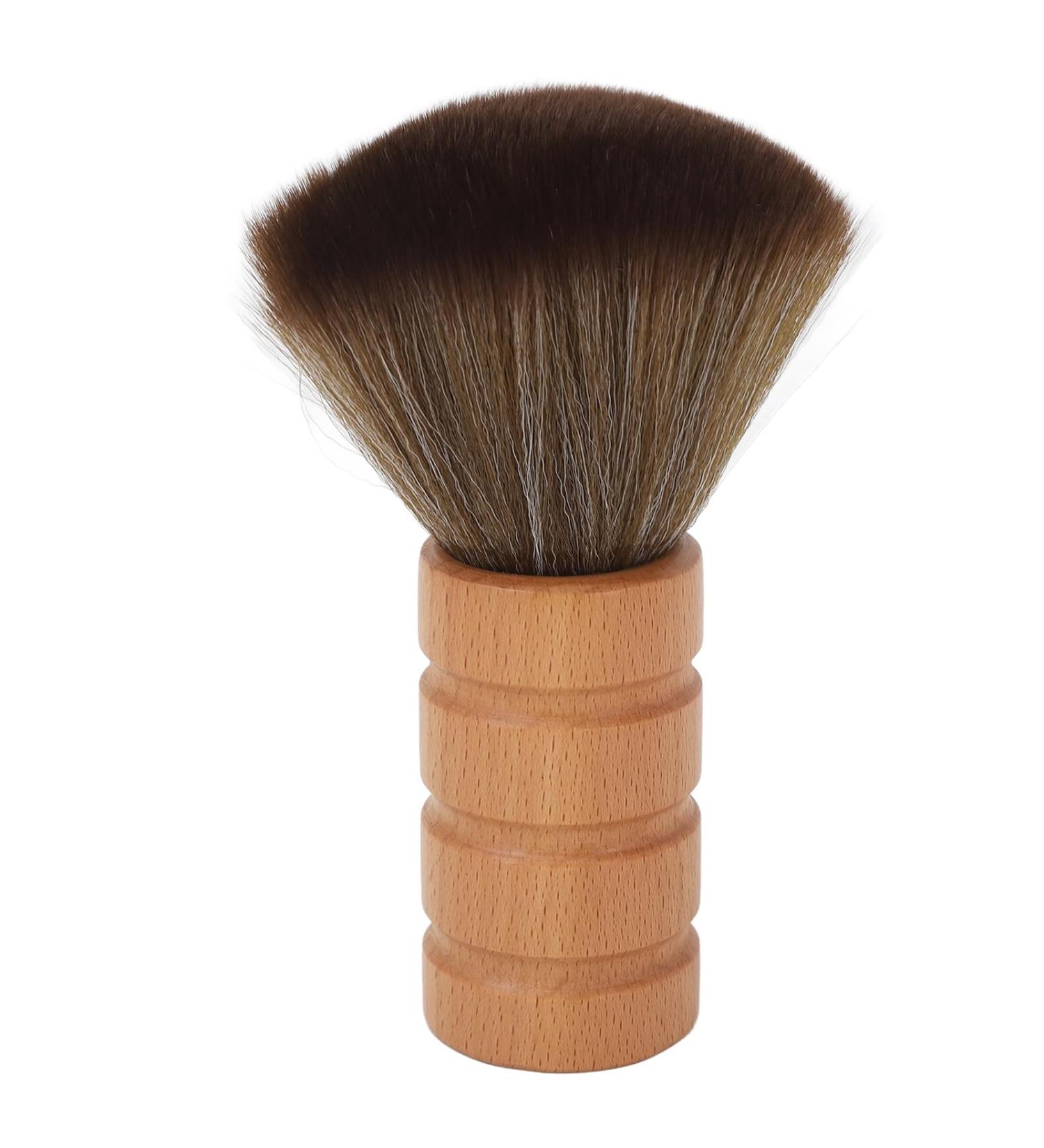 Sonew Men's Shaving Brush | Professional Portable Hairdressing Tool | Wooden Handle & Nylon Bristles | Perfect for Salon & Beauty Care - Buy Online on GoSupps.com