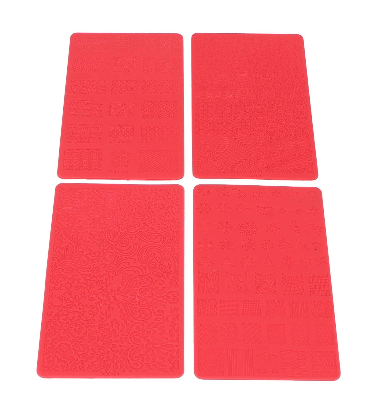 3D Nail Future Template - Flexible Nail Stamp Set for DIY Nail Art | 4-Piece Professional Tool for Home Use - Buy Online on GoSupps.com