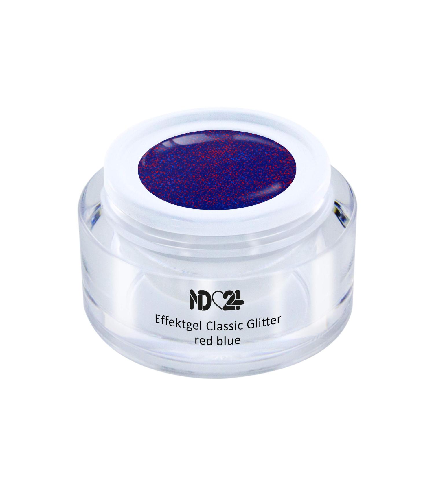 Shop UV LED Effect Gel Classic Glitter - Red Blue Violet | Studio Quality | Made in Germany - 5ml - International Shipping Available - Buy Online on GoSupps.com