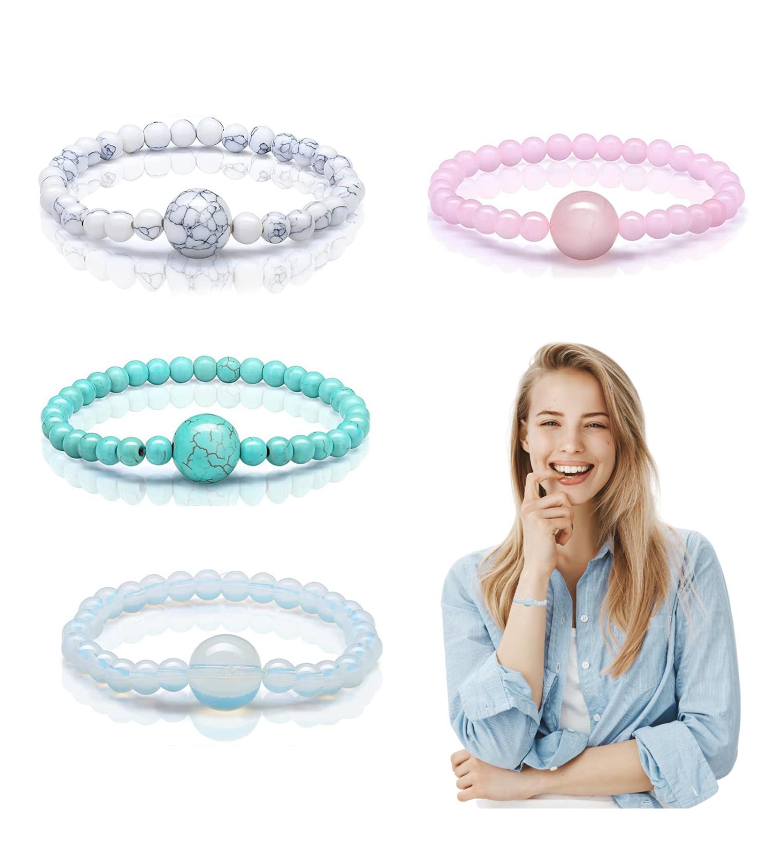 NPQ Anti Nausea Wristbands - 4 Pcs Adjustable Relief Bands for Kids, Pregnancy, Adults - Motion, Morning, Sea Sickness - Travel, Vertigo - Fast relief! - Buy Online on GoSupps.com