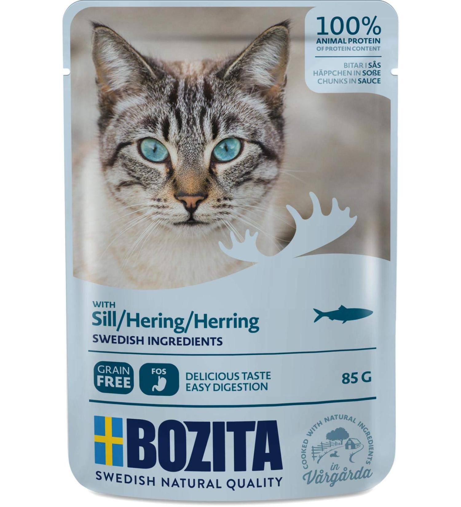 Bozita Pouch Häppchen in Soße mit Hering 85 g (Menge: 12 I Bestelleinheit)