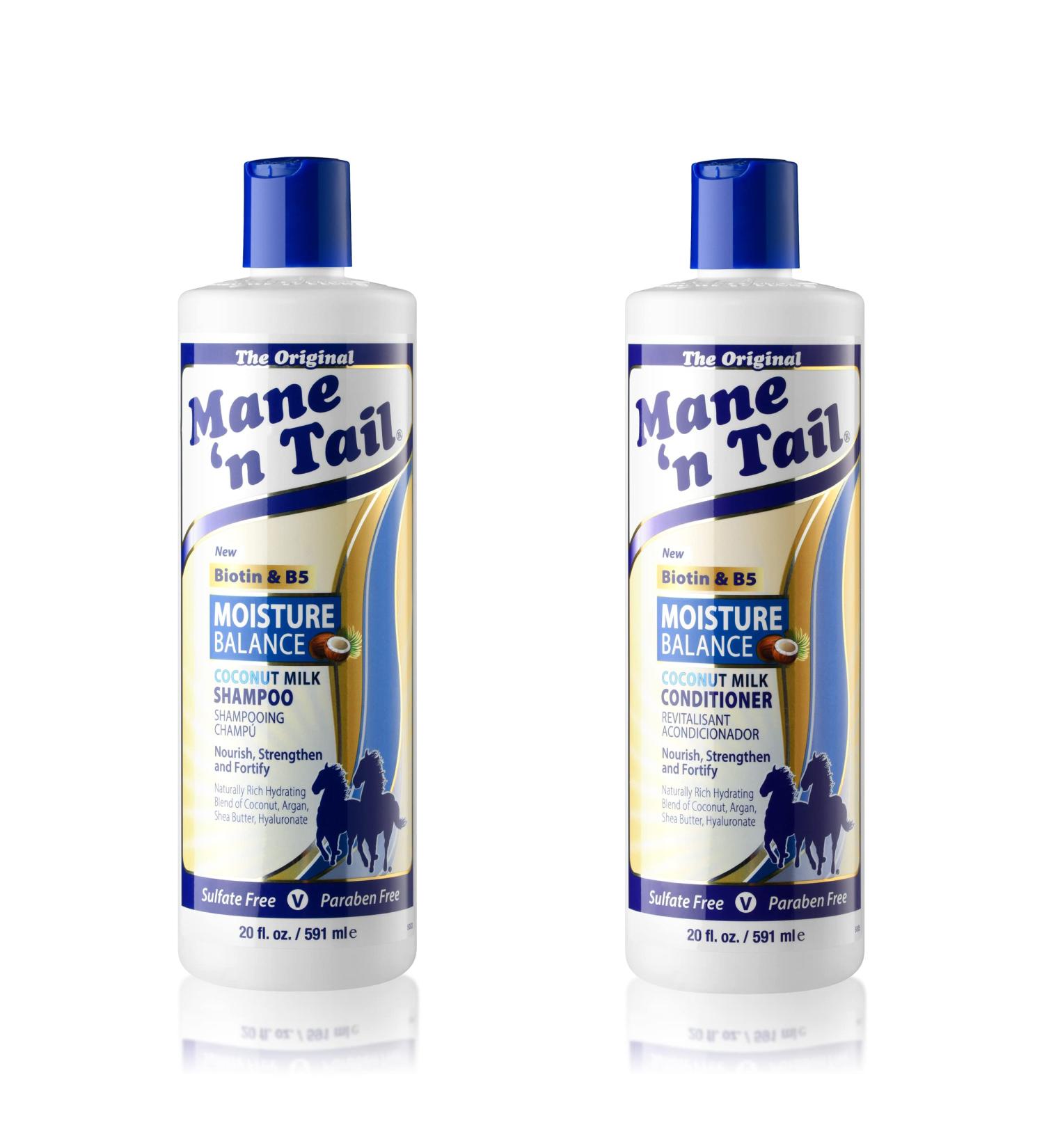 Coconut Milk & Biotin Moisture Balance Shampoo & Conditioner Set - 20oz Each - Buy Online on GoSupps.com