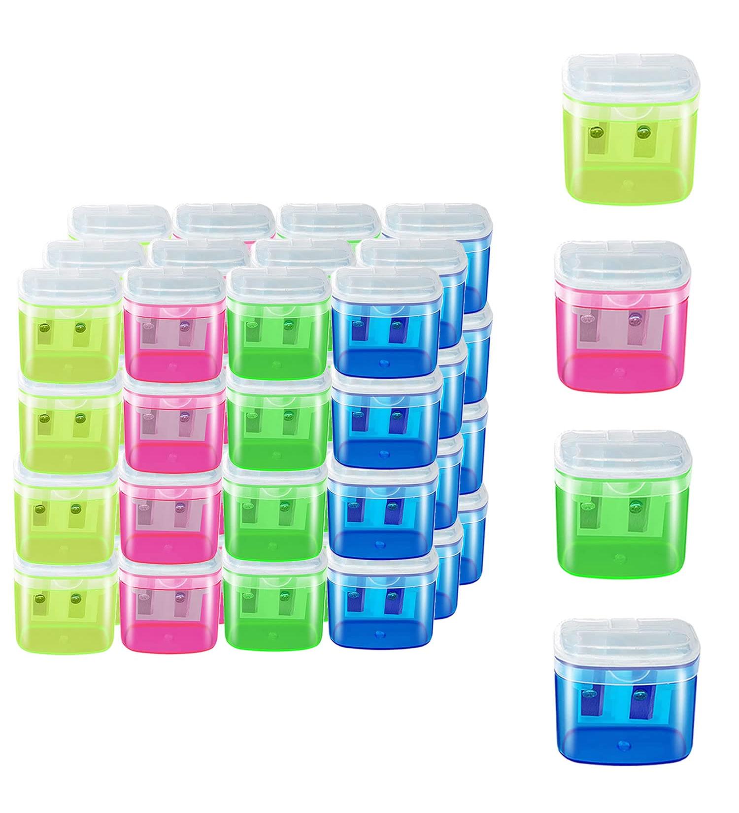 Gutyble 48 Pcs Manual Pencil Sharpeners with Lid  for School Office and Home - Buy Online on GoSupps.com
