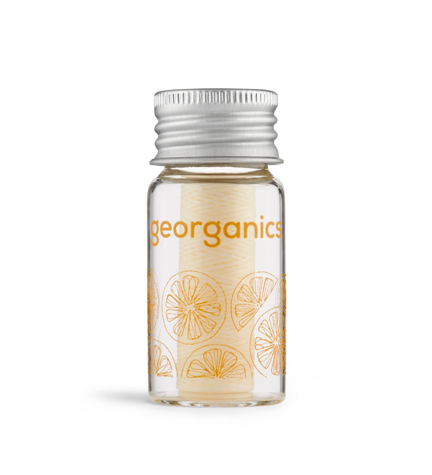 Georganics Vegan Dental Floss - Cruelty-Free Gluten-Free Orange 50m - Eco-Friendly Oral Care - Buy Online on GoSupps.com