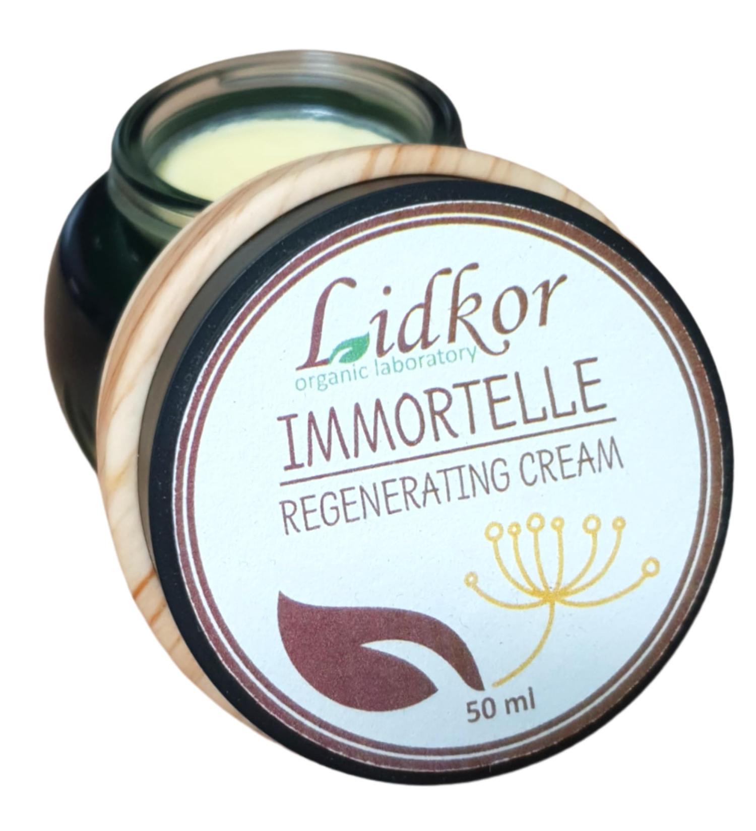  Lidkor Immortelle Regenerating Face Cream with Vitamin C Day and Night Cream for Anti-Aging Facial Care Firming and Reduces Wrinkles for Very Dry Skin 50 ml - Buy Online on GoSupps.com