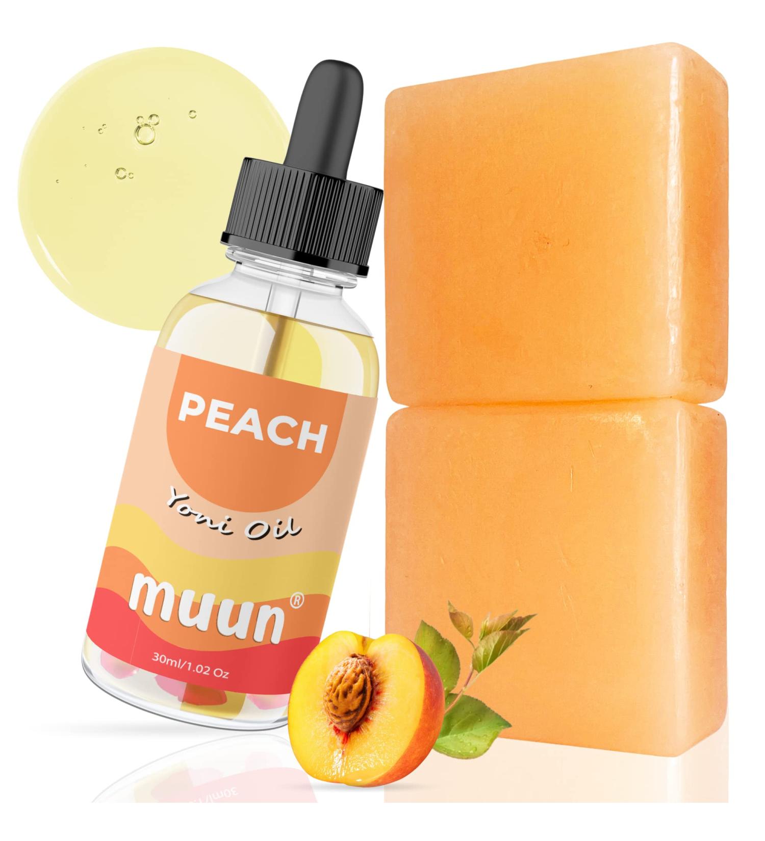 Muun Combo: Yoni Soap Bars & Oil Set for Women - pH Balance, Odor Eliminator, Paraben & Sulfate Free - Natural Feminine Care - Buy Online on GoSupps.com