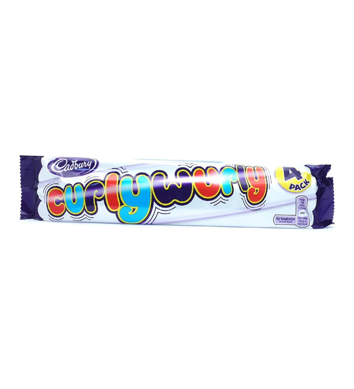Cadbury Curly Wurly 104 g (28 paquets de 4, total 112)