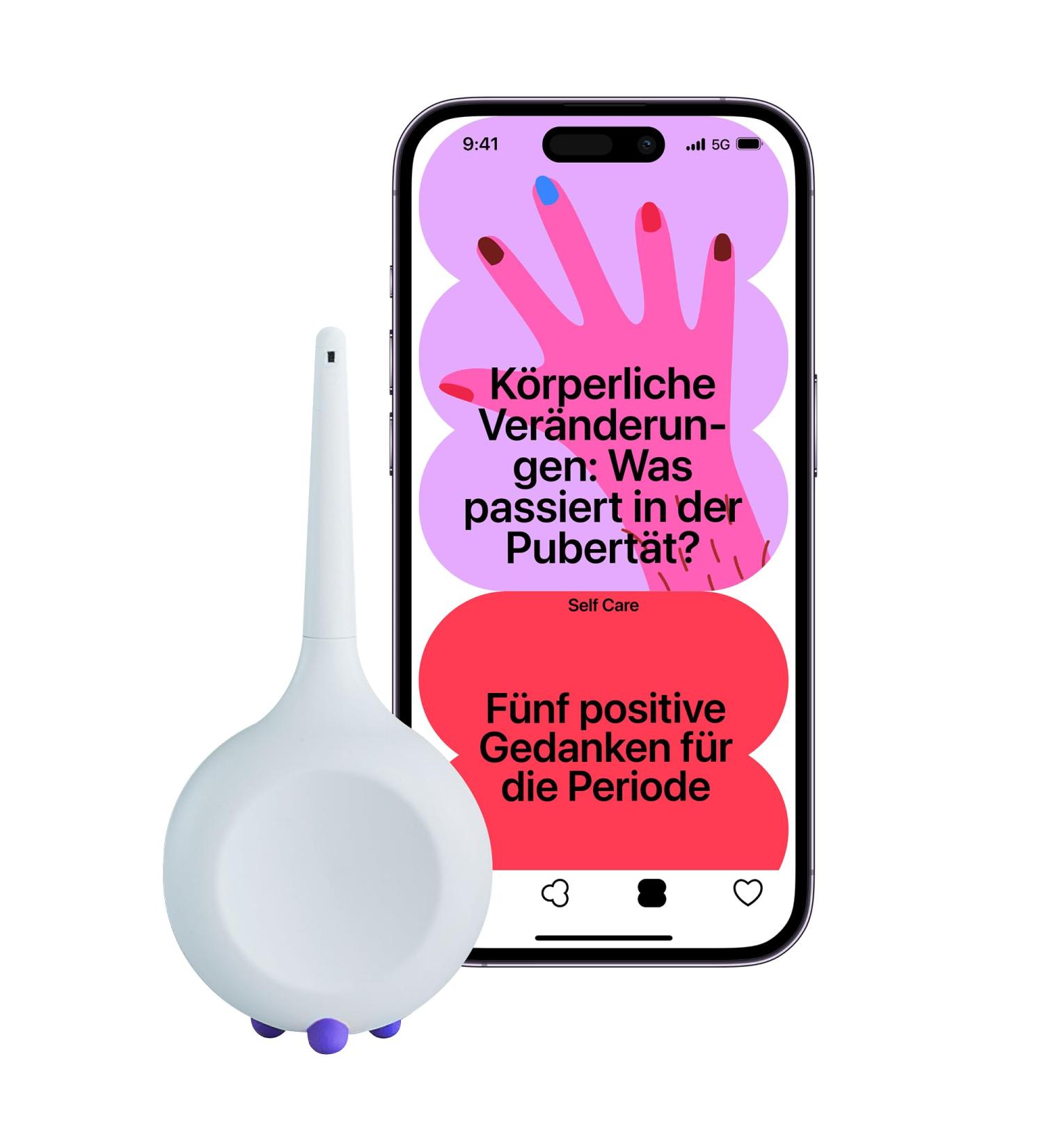 Teena: Smart Period Tracker & Informative App for Teenagers - Accurate Menstruation Predictions in Violet - Buy Online on GoSupps.com