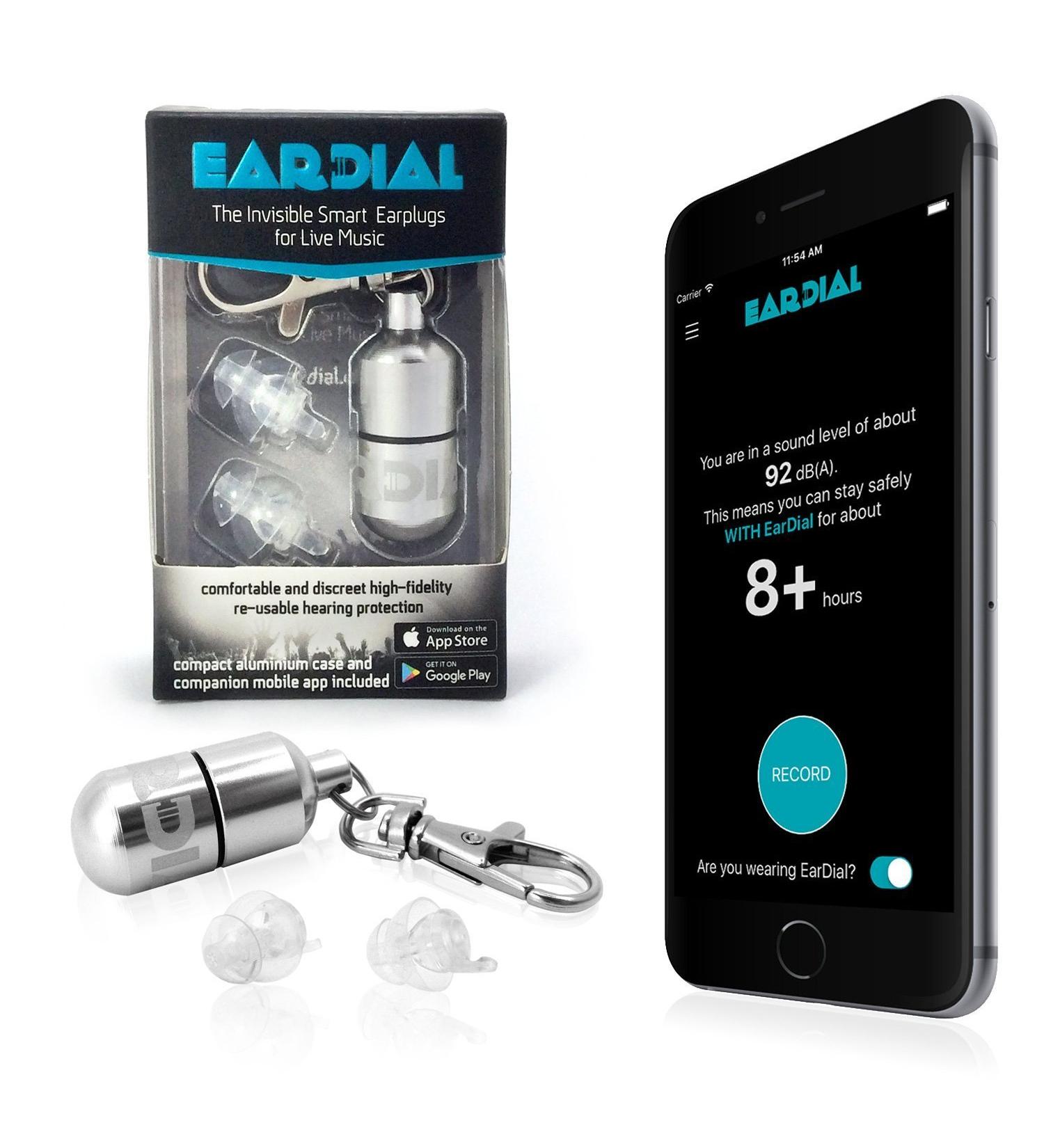 EarDial HiFi Earplugs - Invisible Hearing Protection for Concerts & Music Festivals | High Fidelity Noise Reduction for Musicians & Motorcyclists | Compact Case & App Included - Buy Online on GoSupps.com