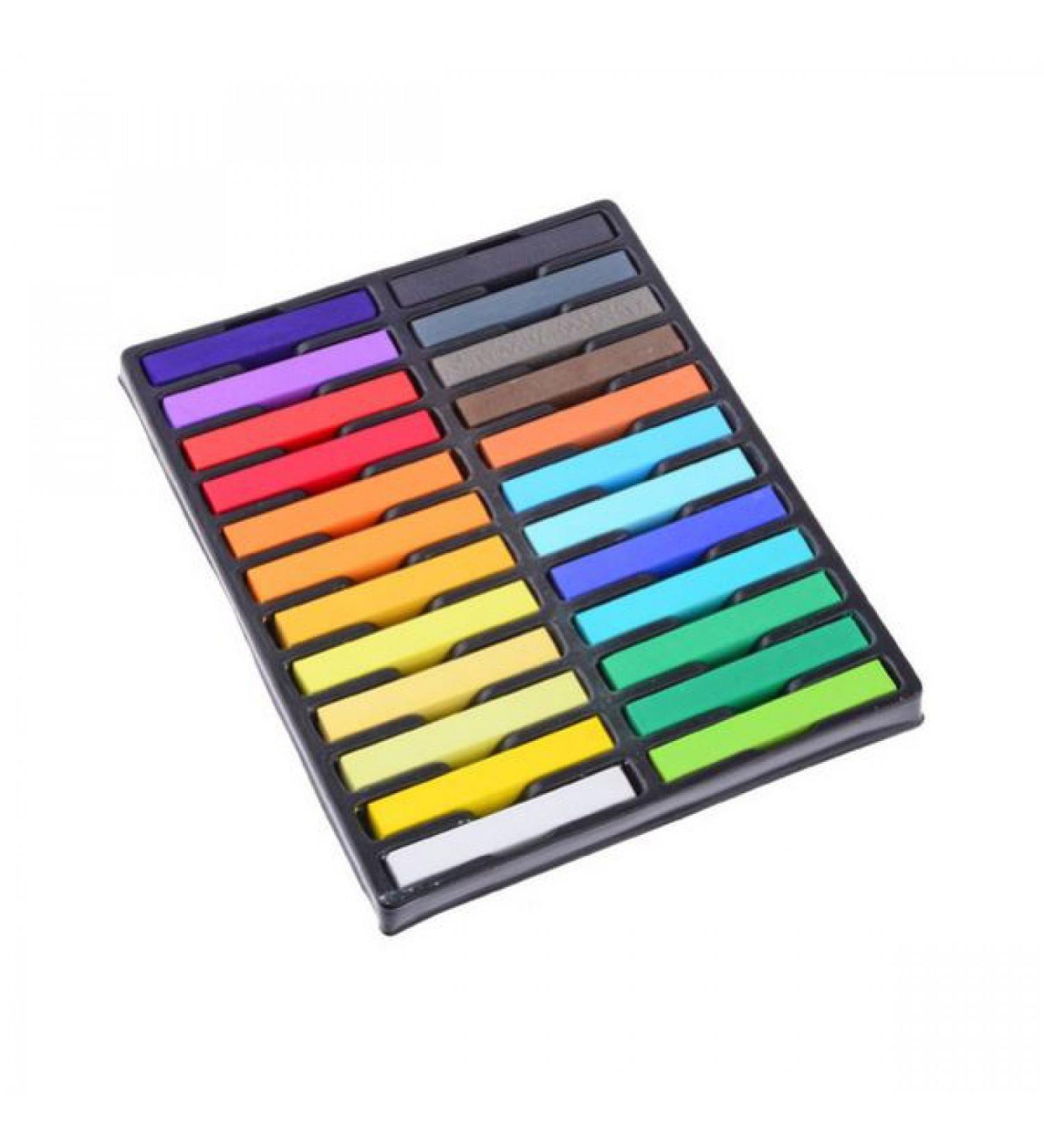 24 Colors Non-Toxic Hair Dye - Lime Tint Soft Pastel Salon Kit by BOOLAVARD | International Shipping Available - Buy Online on GoSupps.com