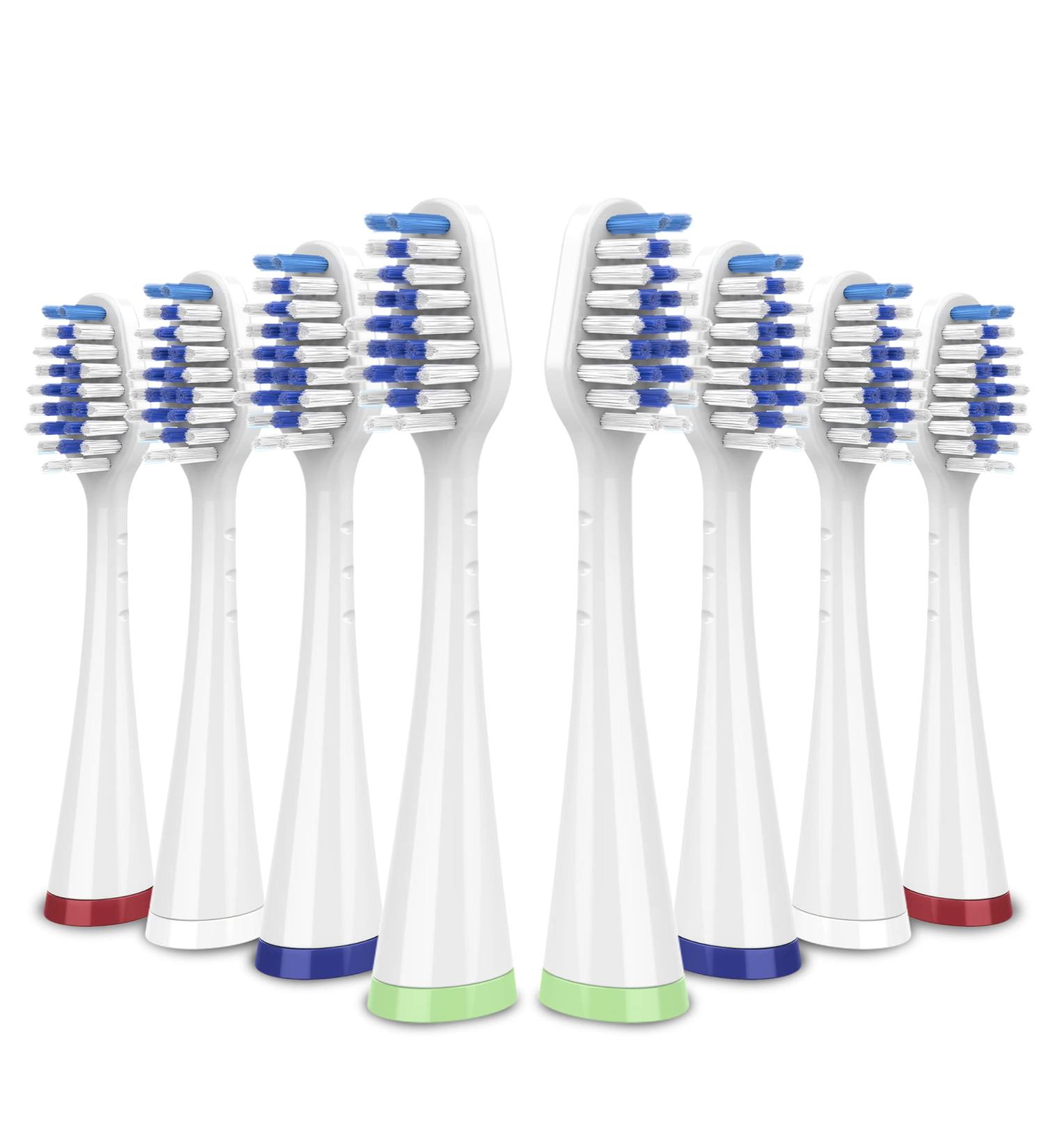 Waterpik CC-01/WP-861 Replacement Toothbrush Heads 8-Pack - White - Buy Online on GoSupps.com