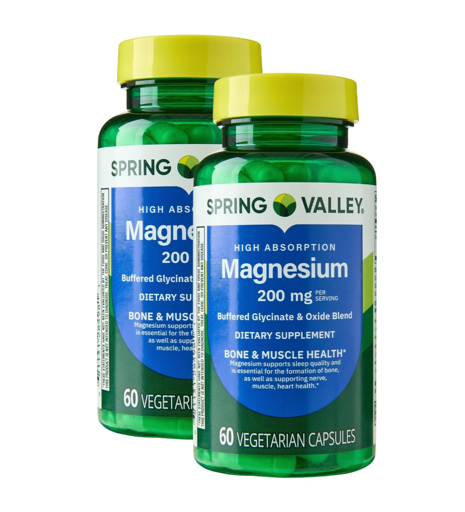 KP+ Magnesium 200 mg | Sleep Support | Bone & Muscle Health | 60 Vegetarian Capsules | Pack of 2 - Buy Online on GoSupps.com