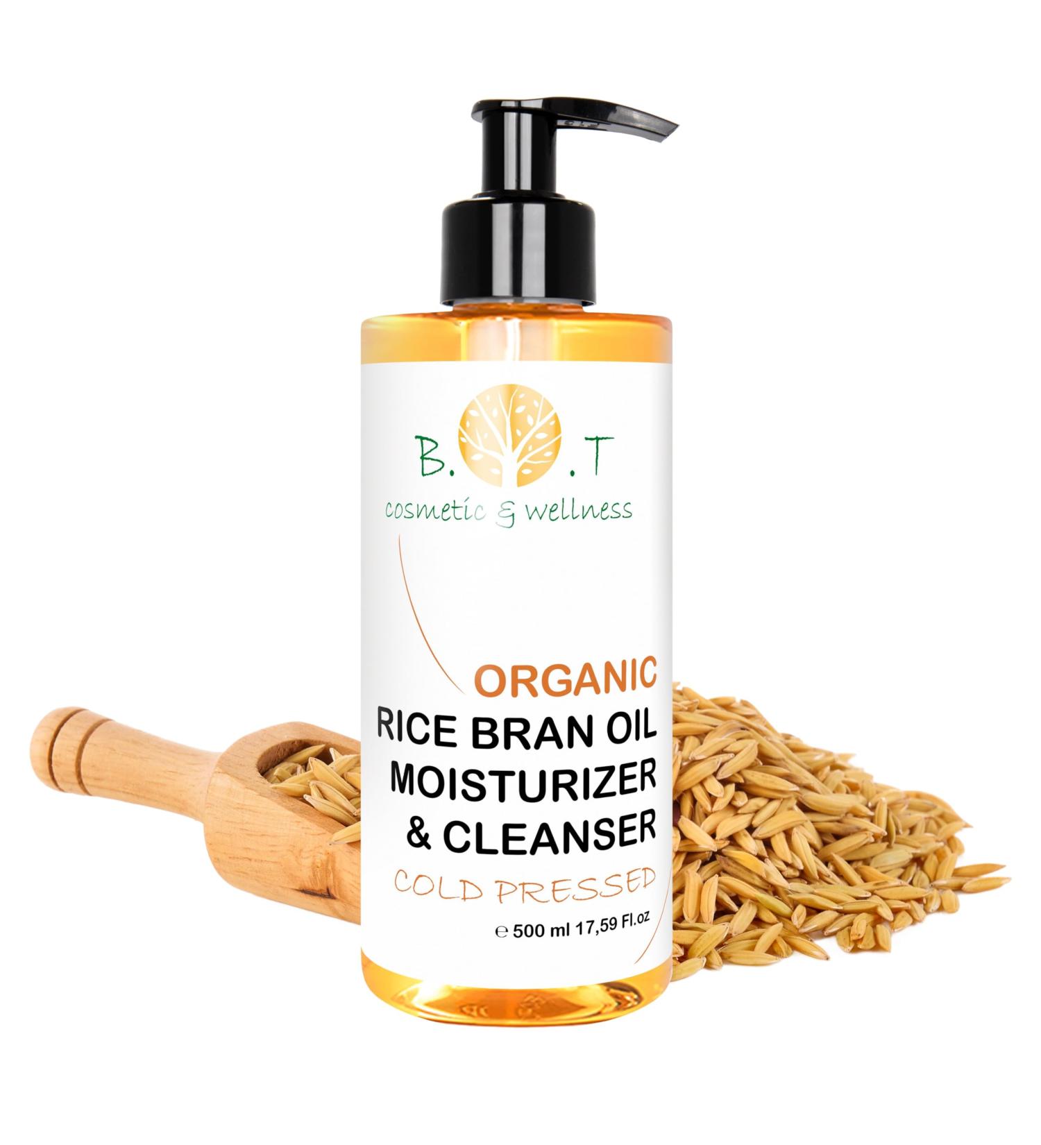 Rice Plant Ceramides Hair & Makeup Remover Oil 17.57 FL OZ - 100% Natural Baby Skin & Stretch Mark Moisturizer - Buy Online on GoSupps.com