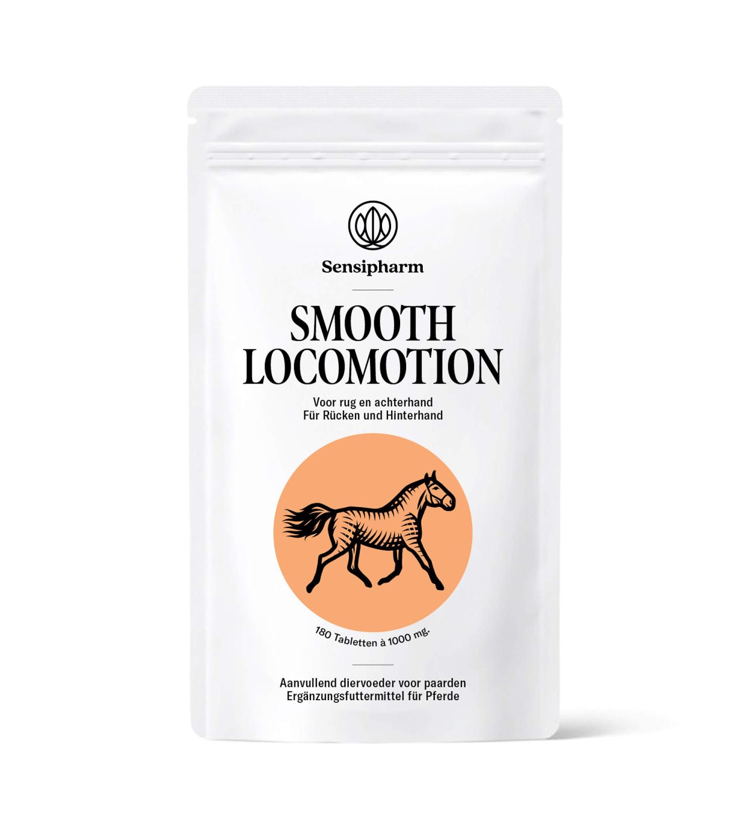 Sensipharm Smooth Locomotion - 180 Joint Tablets for Horses | Supports Back Hind Legs Muscles & Joints | 1000 mg for Optimal Mobility - Buy Online on GoSupps.com