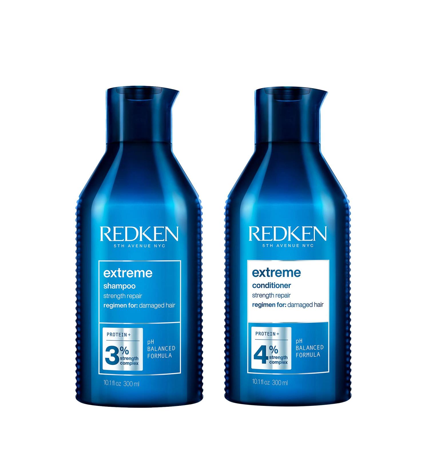 Redken Extreme Shampoo | Strengthen & Repair Damaged Hair | Protein-Infused Shampoo & Conditioner 10.1 Fl Oz - Buy Online on GoSupps.com