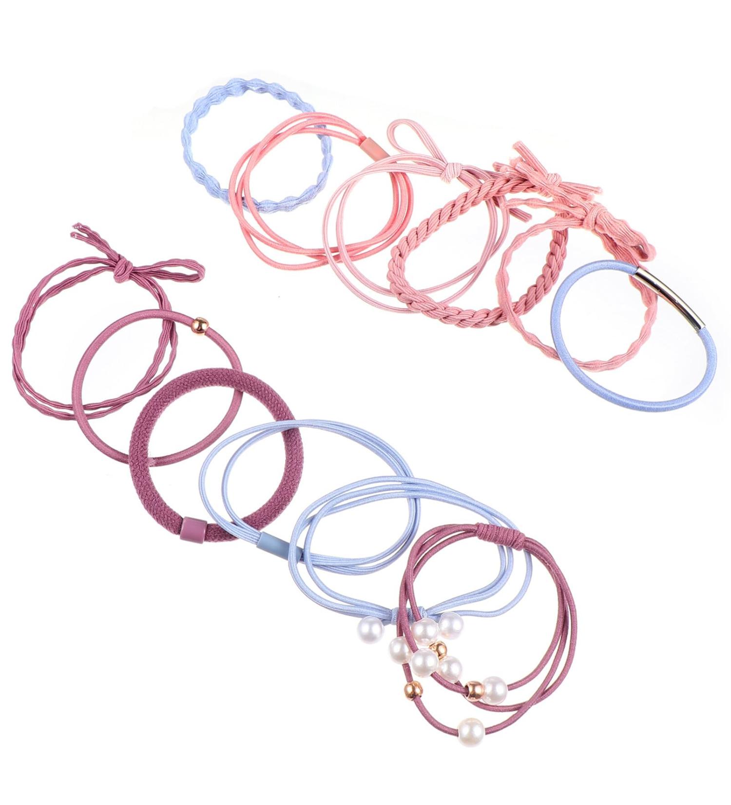 Beavorty 2 hair tie hair accessories hair bands hair accessory for women pearl headpiece hair ribbons for women pearl ponytail holder Beading Hair Rope Hair Ring aldult headgear headband