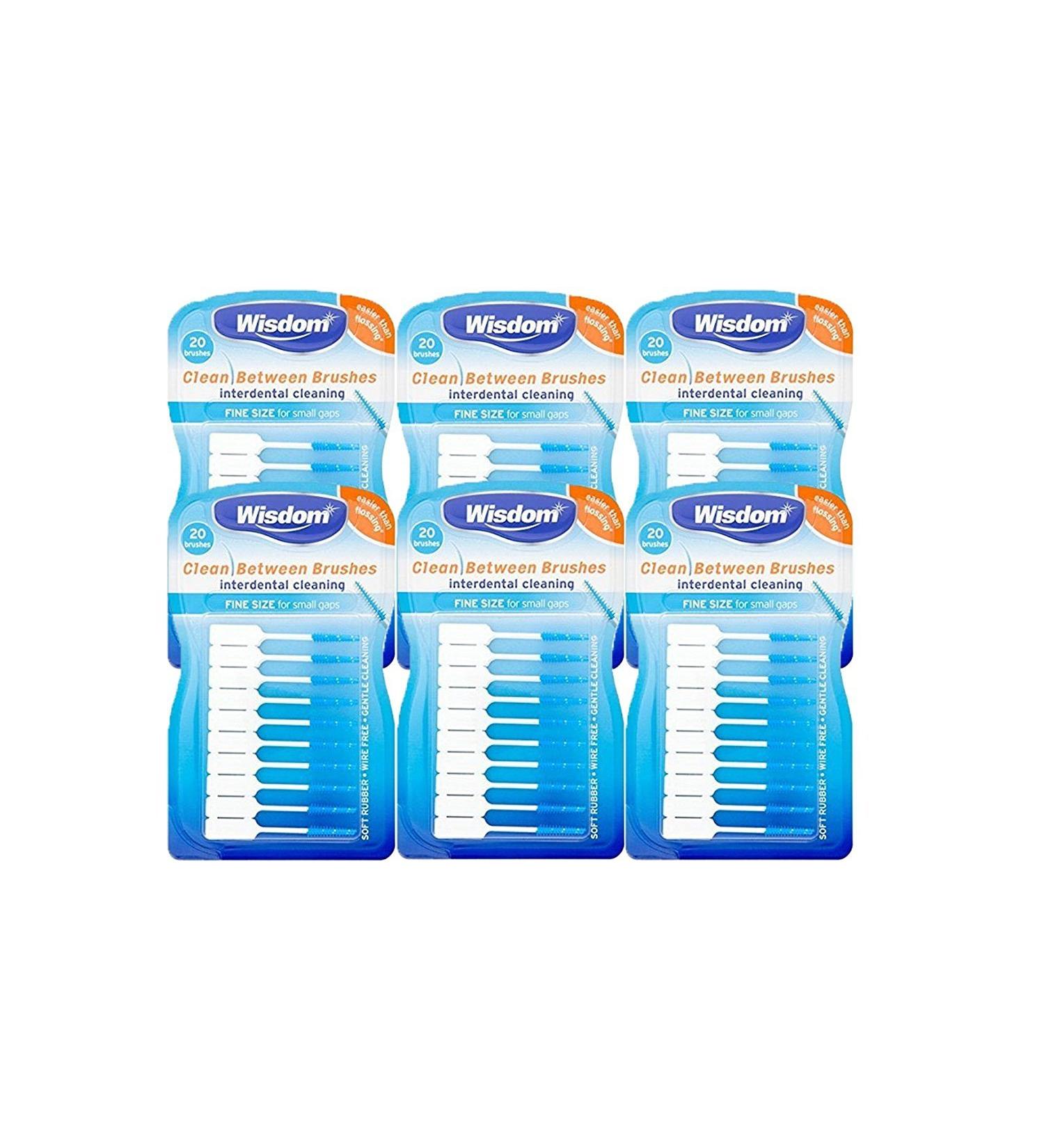 Wisdom Clean Between Brushes 6 Pack 6 Count (Pack of 1)