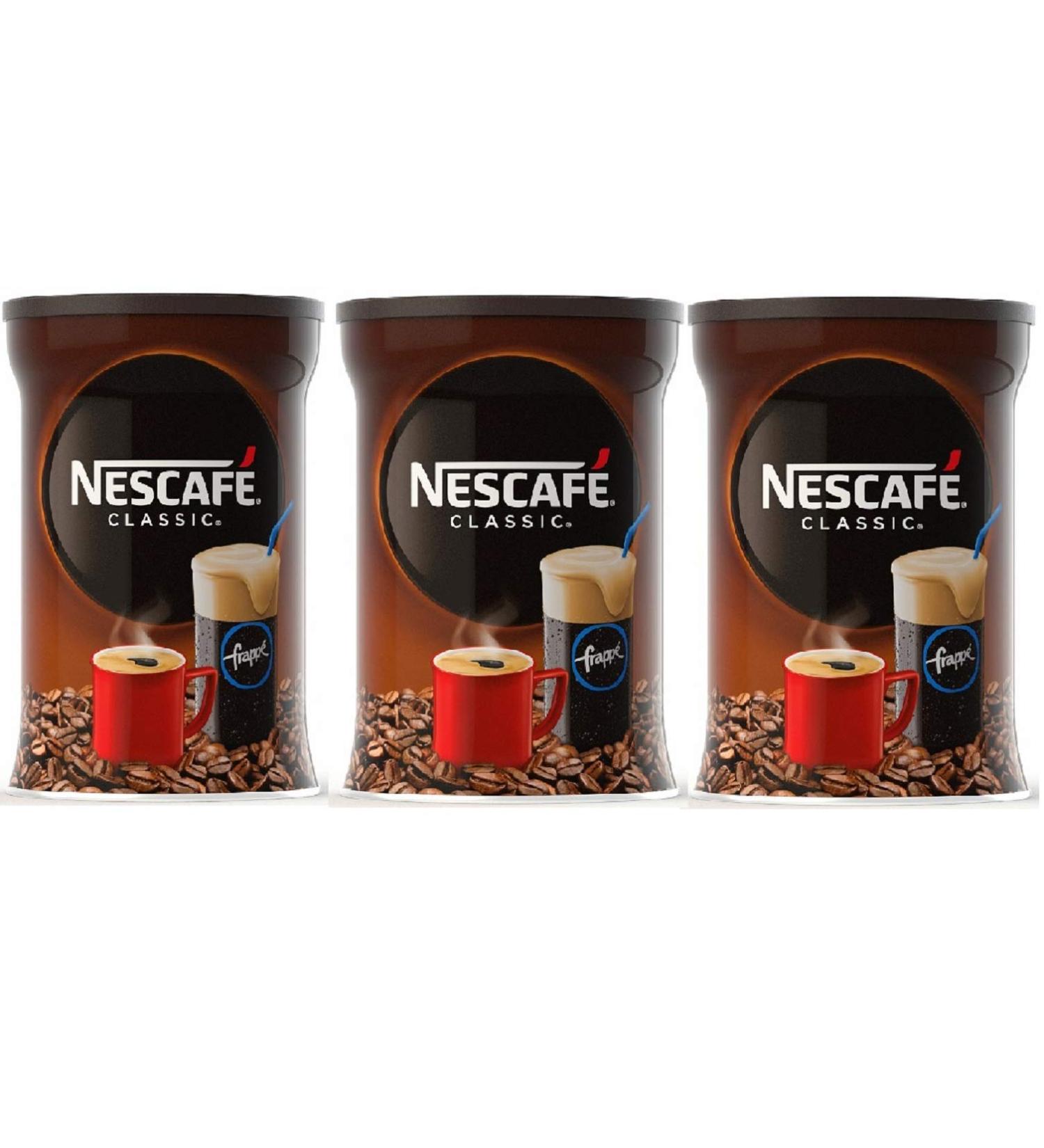 Nescafe Classic Frappe 3x200g - Instant Iced Coffee | Authentic Greek Frapp | 600g Pack | International Shipping - Buy Online on GoSupps.com