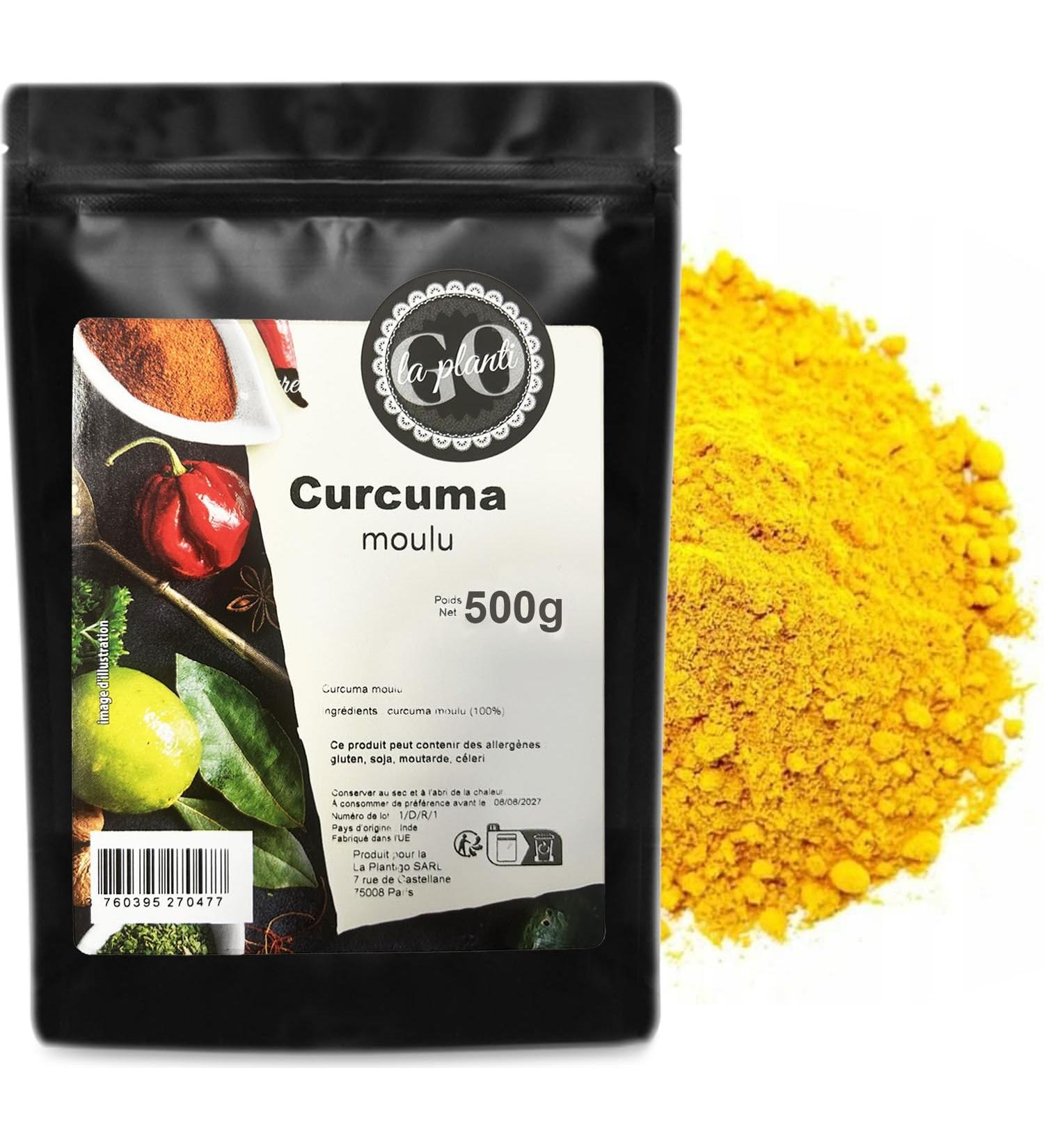 Ground turmeric 500 g- LA PLANTIGO - Buy Online on GoSupps.com