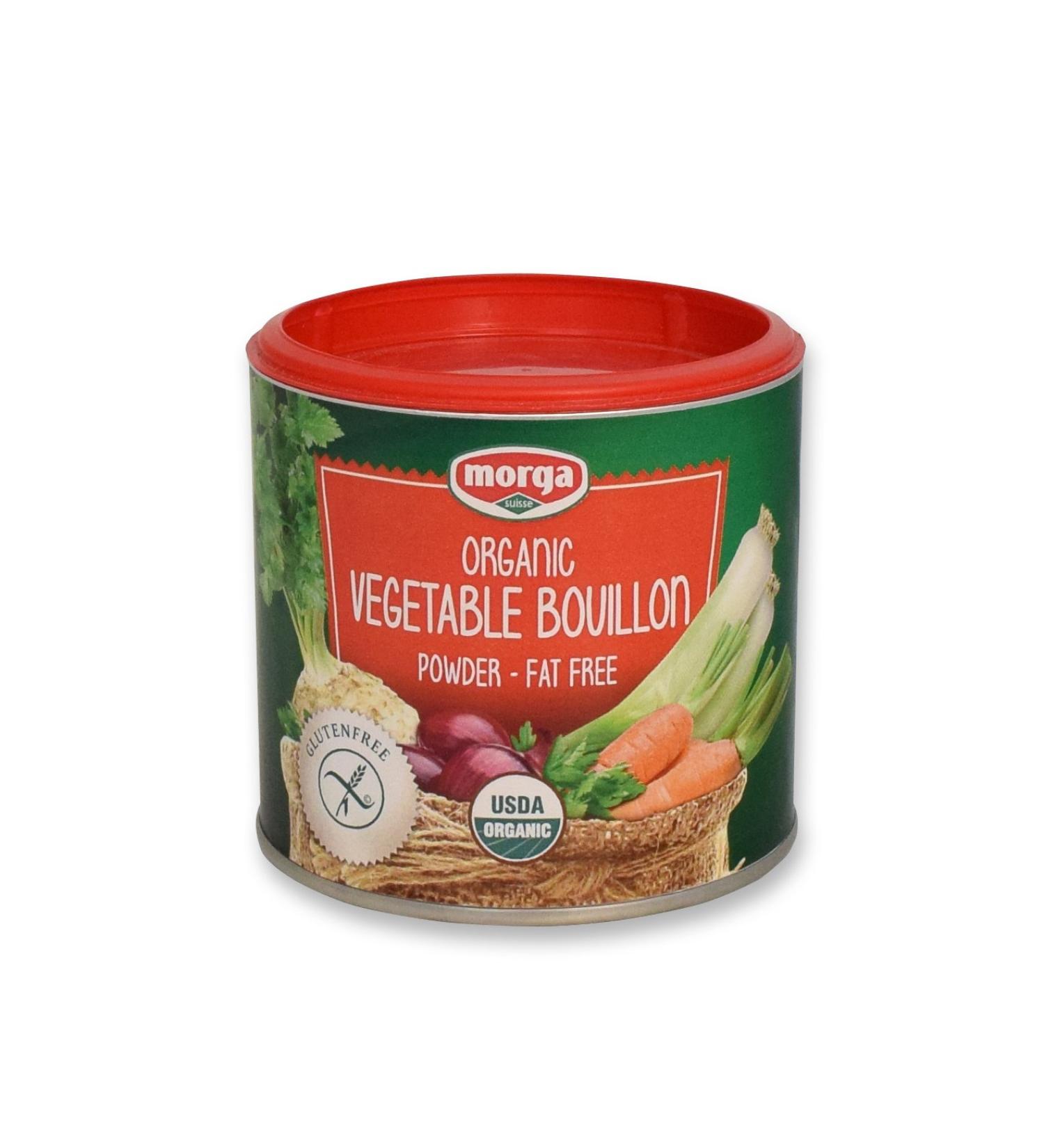 Morga |USDA-ORGANIC| - Vegetable Bouillon Powder  (5.3oz/150g)  Vegan | Vegetarian | Bullion | Broth | Stock | Base | Soup | Cubes | Herbs | Seasoning | Packets 5.3 Ounce (Pack of 1) - Buy Online on GoSupps.com