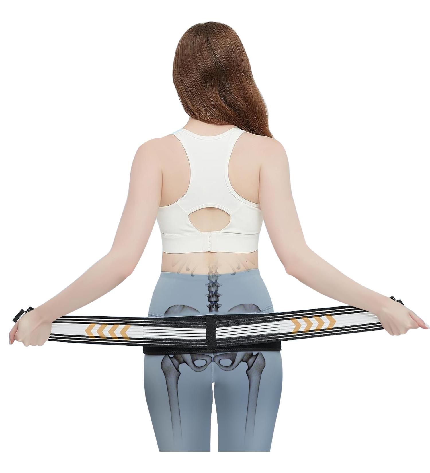REAQER Sacroiliac SI Hip Belt - Pain Relief Support Brace for Sciatica, Lower Back, and Pelvic Pain - Stabilizing Compression for Men and Women - Buy Online on GoSupps.com