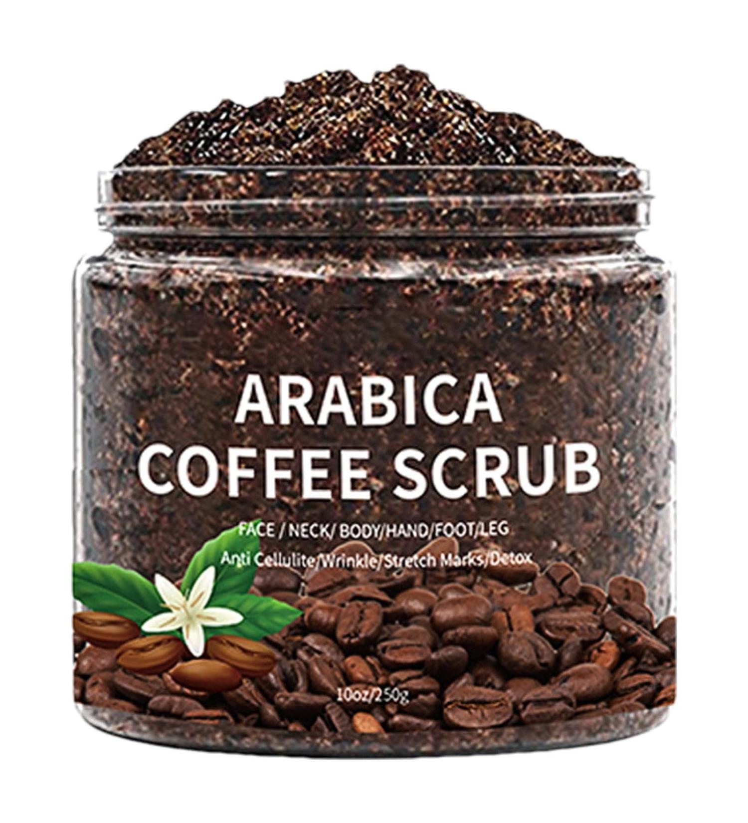 Coffee Body Scrub | Coffee Scrub Body Exfoliator | Moisturizing and Exfoliatings Body Face Hand Foot Scrub | Deep Cleansing Body Exfoliator for All Skin Types - Buy Online on GoSupps.com
