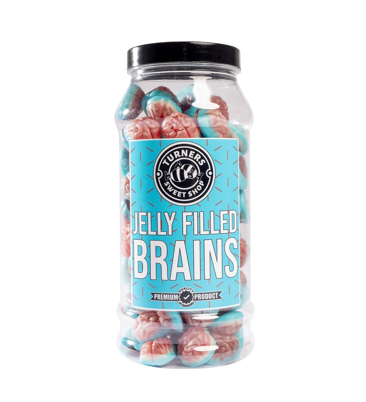 Jelly Filled Brains - 600g by Turners Sweet Shop Traditional Retro Gift Jar Classic Original Pick & Mix Sweets Quality Confectionary Fantastic Gifts for Him Her or Them