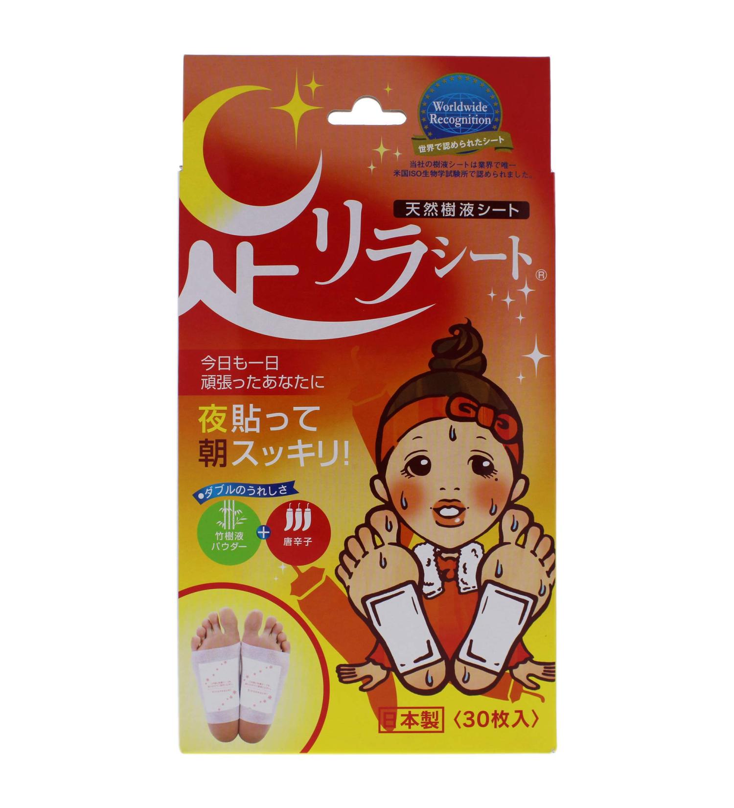 Foot Relax Sheet - Red Pepper by Ashirira for Women - 30 Pc Patches - Buy Online on GoSupps.com
