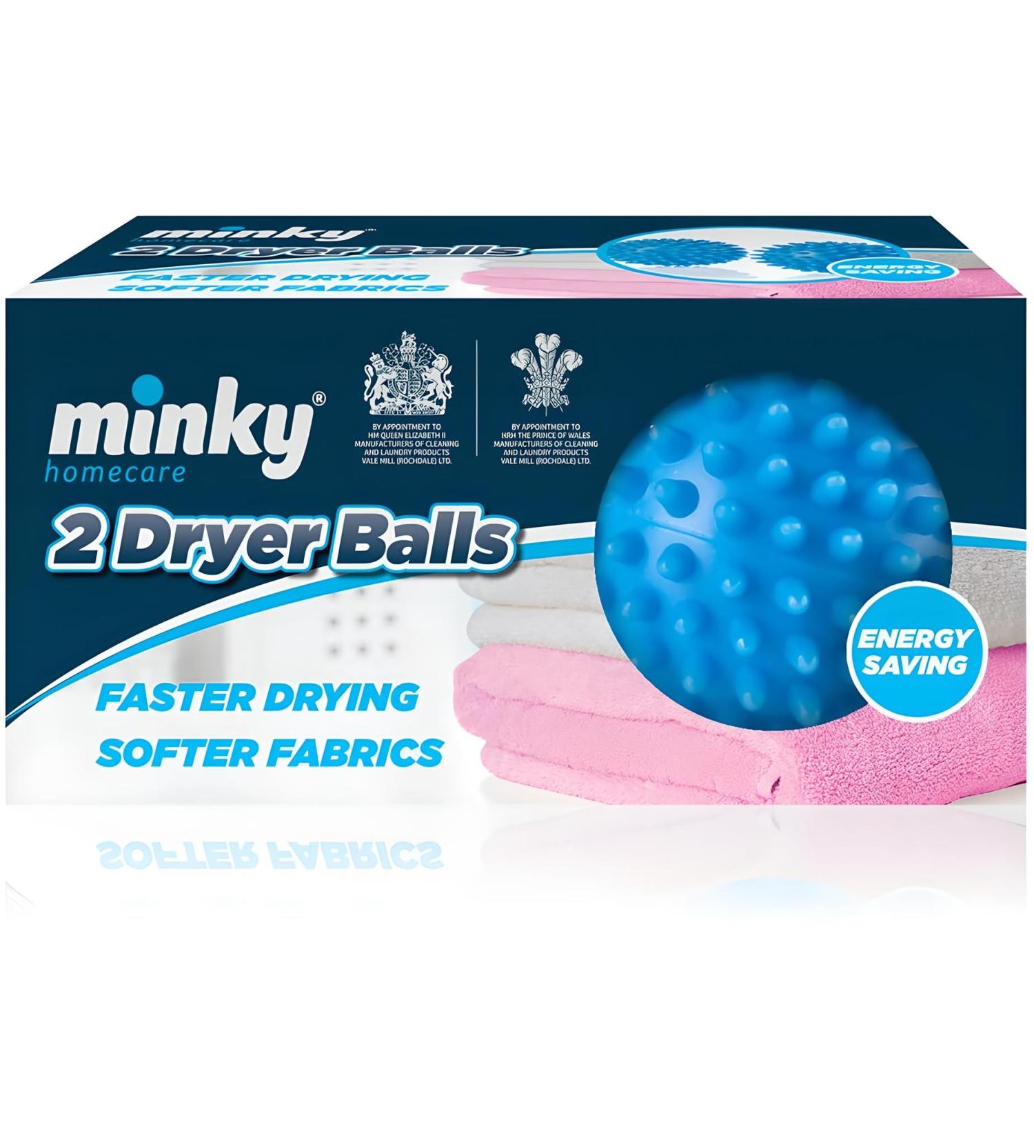 AMK Dryer Aero Balls Pack of 2 Fast Drying Softer Fabric Energy Saving Plastic Spikes