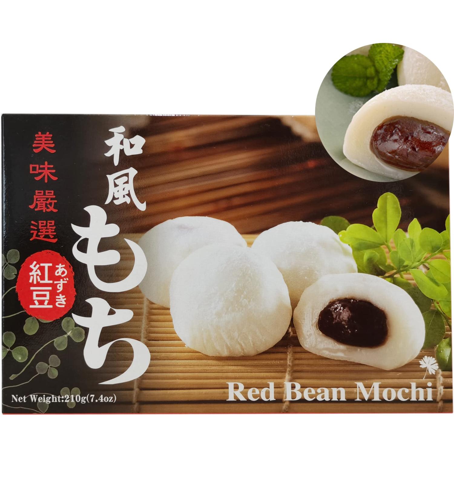 Royal Family Japanese Mochi Red Bean 210g - Authentic Asian Dessert - Buy Online on GoSupps.com