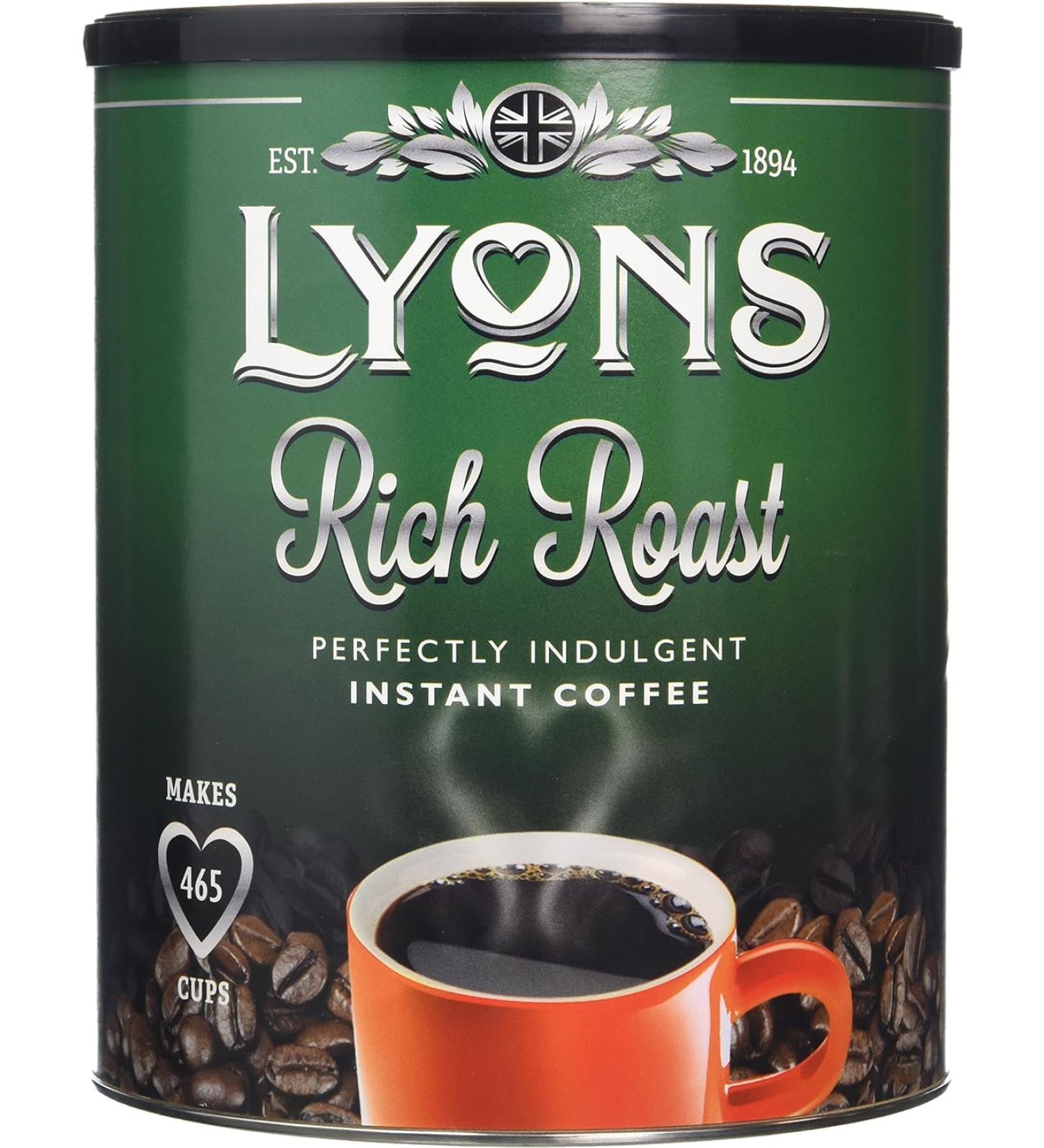 Lyons Rich Roast Granules Instant Coffee 6 x 750g Tins