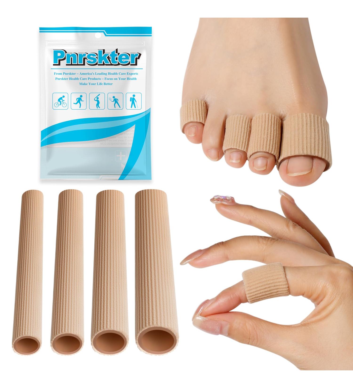 4PCs Toe Protection Gel - Silicone Toe Caps for Pain Relief Bunion & Ingrown Toenail Care - Buy Online on GoSupps.com