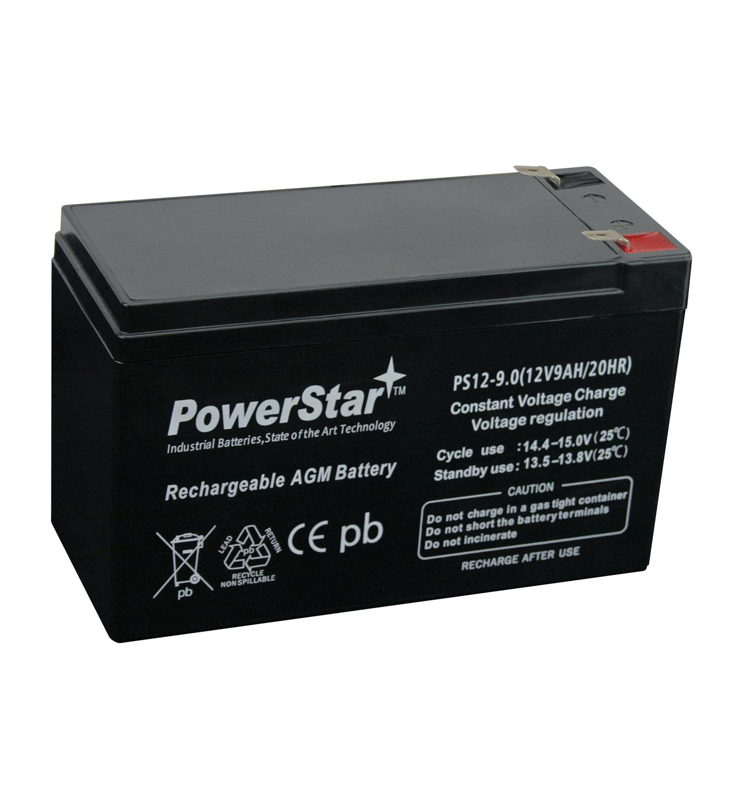 PowerStar 12V 9Ah G1000U UPS Battery - Reliable Power Solution with 3-Year Warranty - International Shipping Available - Buy Online on GoSupps.com