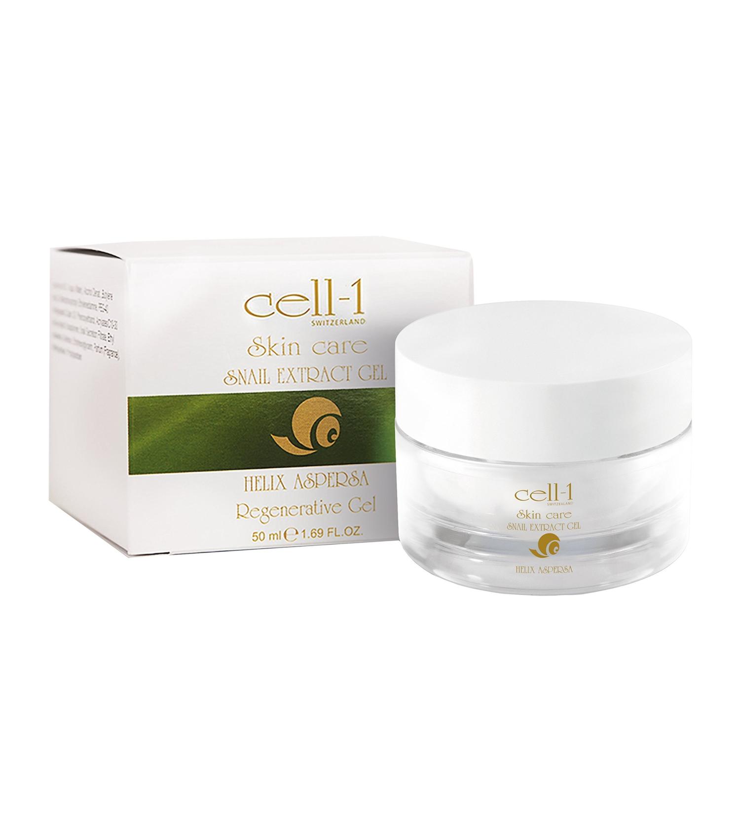 cell-1 Anti-wrinkle snail gel I Cream against acne scars healthy skin & age spots I regenerating & repairing snail cream I snail gel 50ml - Buy Online on GoSupps.com