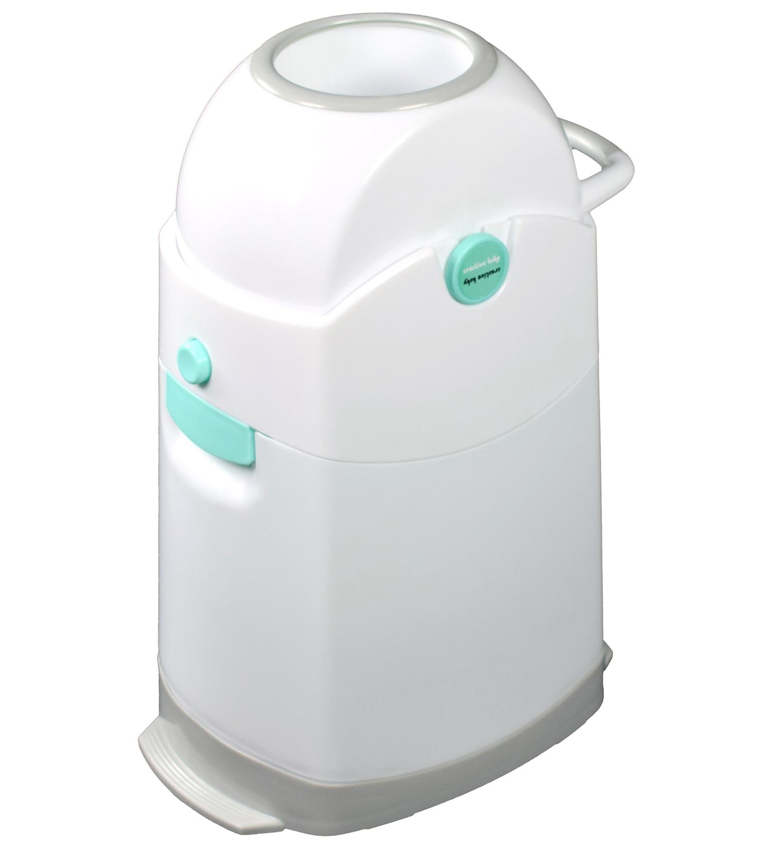 Creative Baby Tidy Diaper Pail Pearl - Blue/White/Gray | One Size | 1 Count - Buy Online on GoSupps.com