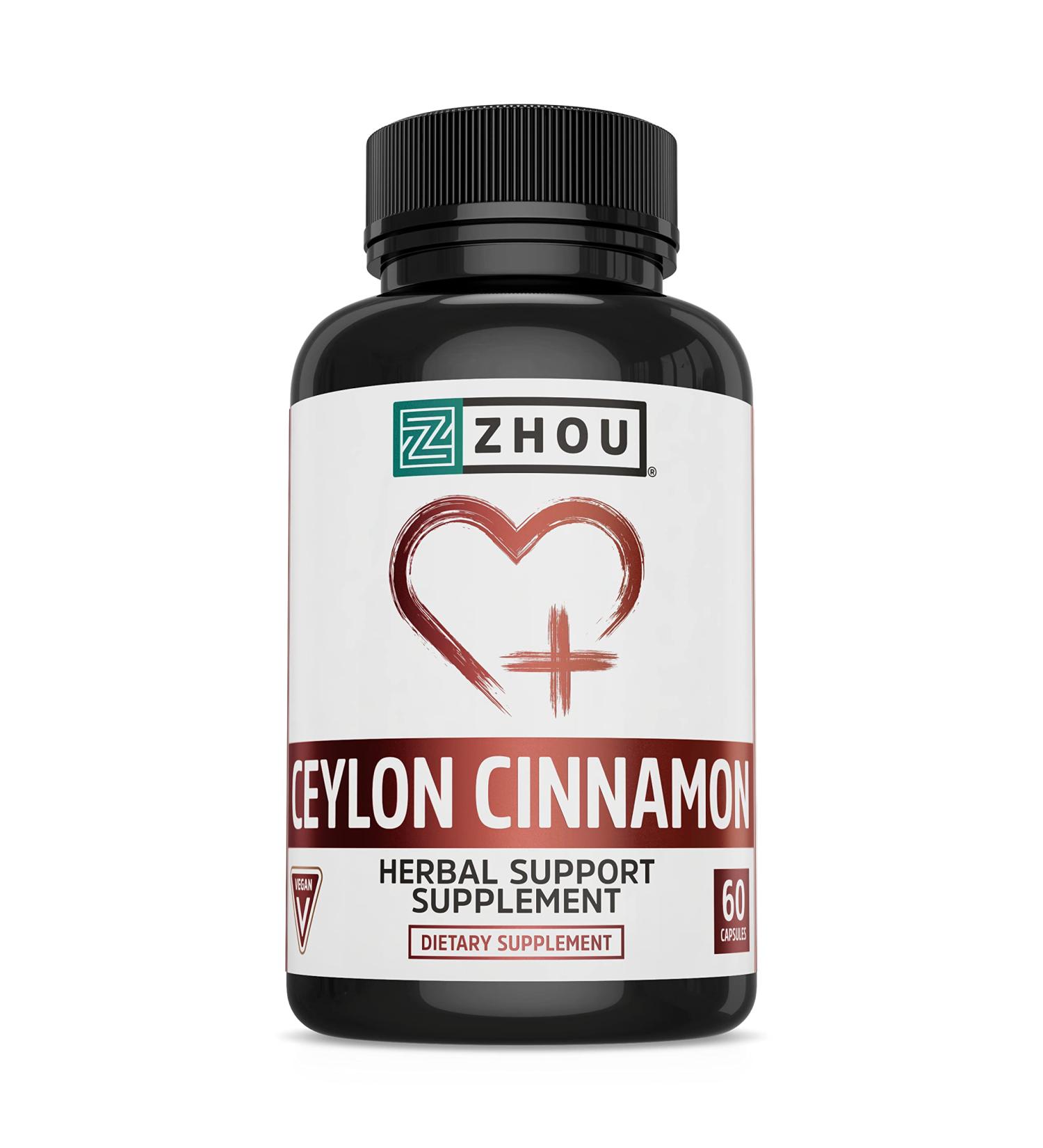 Zhou Ceylon Cinnamon: Supports Heart Health & Joint Mobility - 30 Servings 60 CT - Buy Online on GoSupps.com