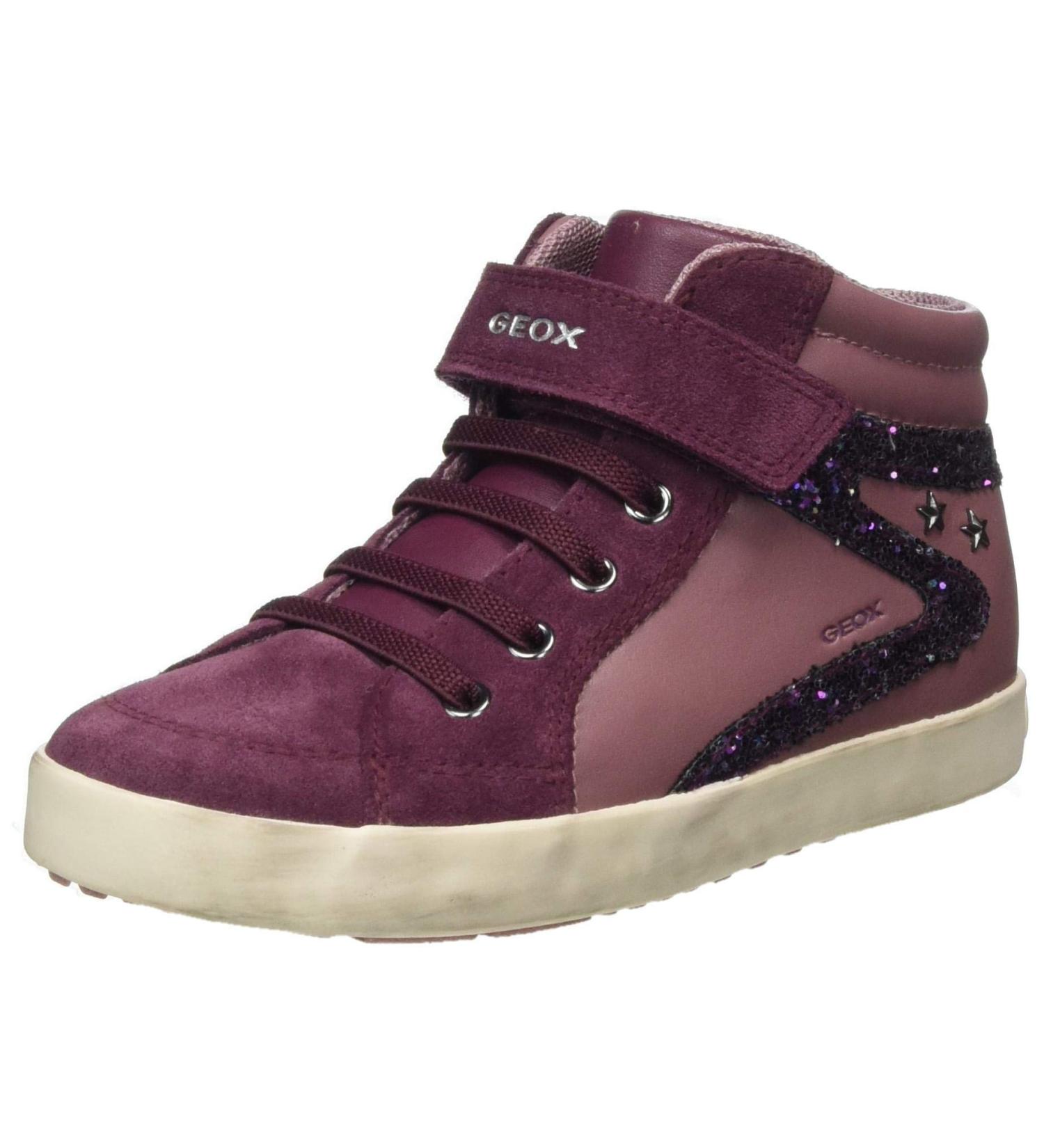 Geox B Kilwi Girl F Sneaker 4.5 UK Child - Pink Rose Smoke Prune | Women's Shoes - Buy Online on GoSupps.com