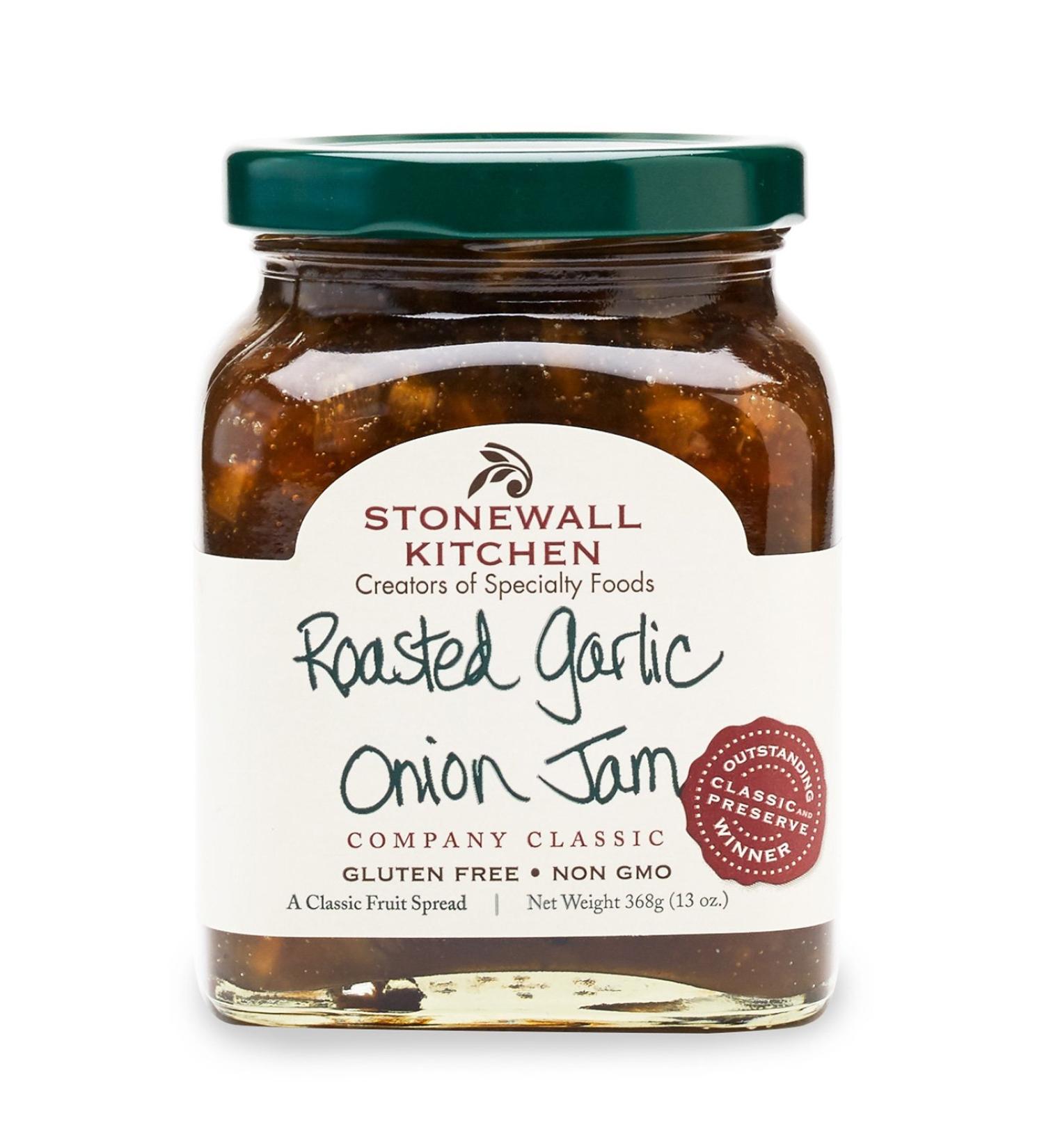 Stonewall Kitchen Roasted Garlic Onion Jam - 13 Oz | Gourmet Condiment & Spread - Buy Online on GoSupps.com