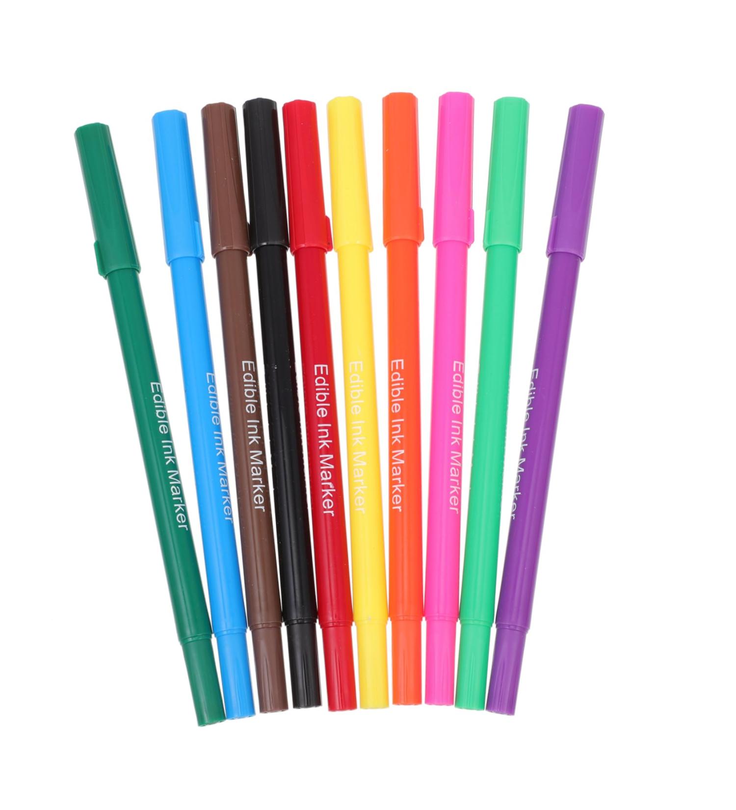HAPINARY 10pcs Baking Pen Edible Pigment Pens Edible Food Pen Food Dye Pen Food Coloring Green Pens Plastic - Buy Online on GoSupps.com
