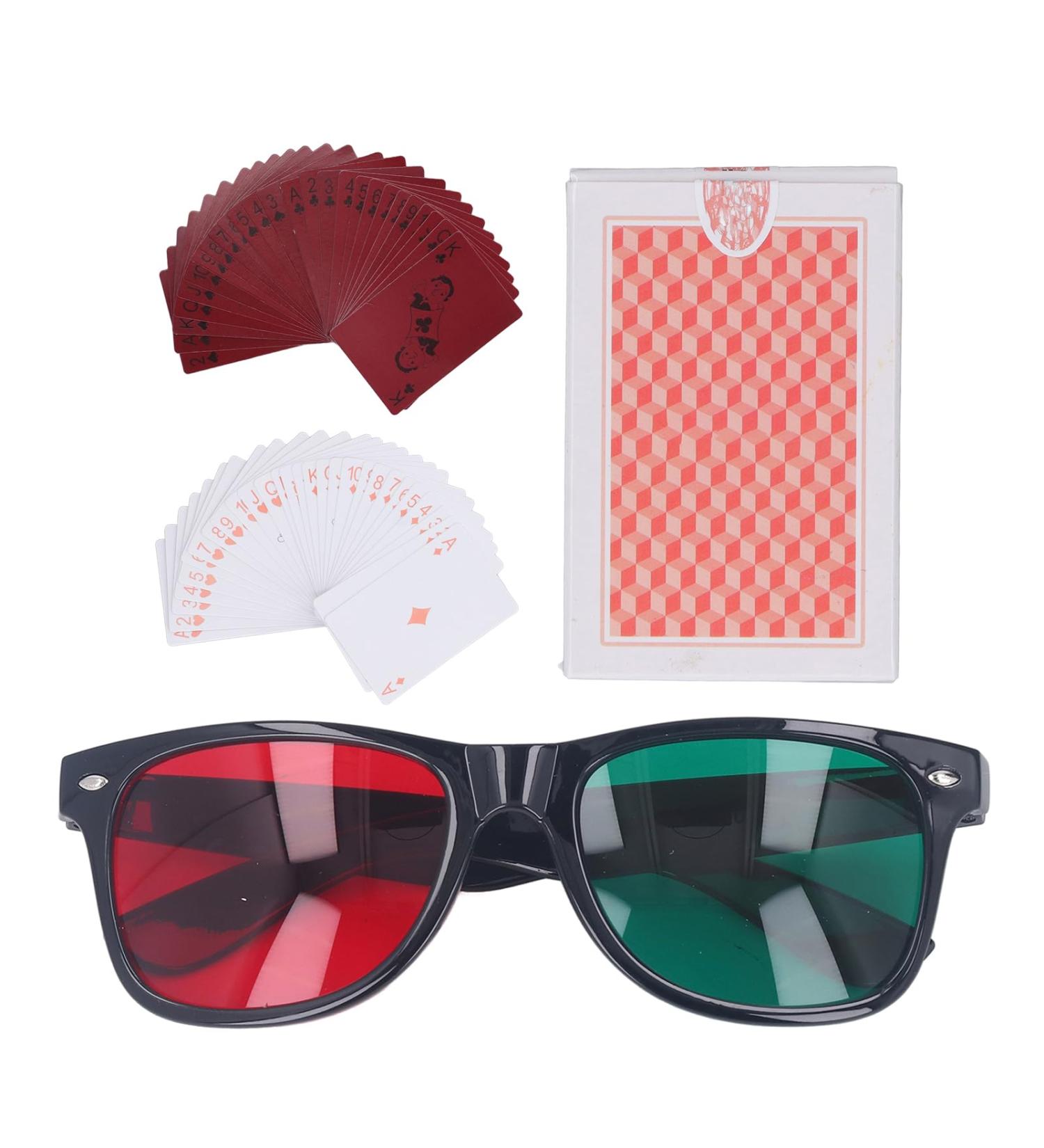 Brrnoo Color Blind Training Glasses & Poker Cards - Red & Green Vision Aids for Kids - Buy Online on GoSupps.com