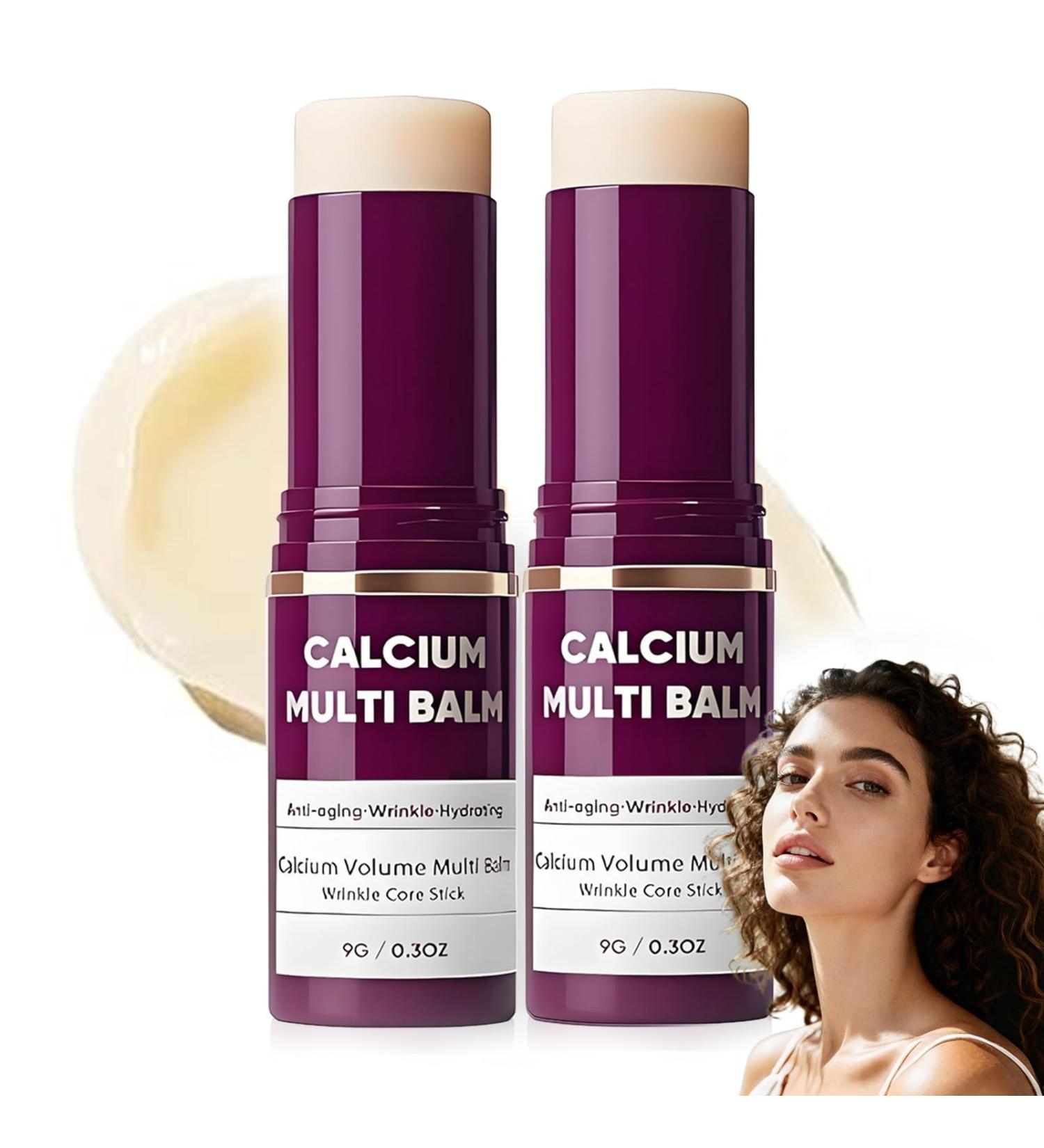  TEVROKS Anti-Aging Calcium Multi Balm Collagen Wrinkle Repair Stick Deep Hydration and Skin Firming Balm for Eyes Neck and Face(2P - Buy Online on GoSupps.com