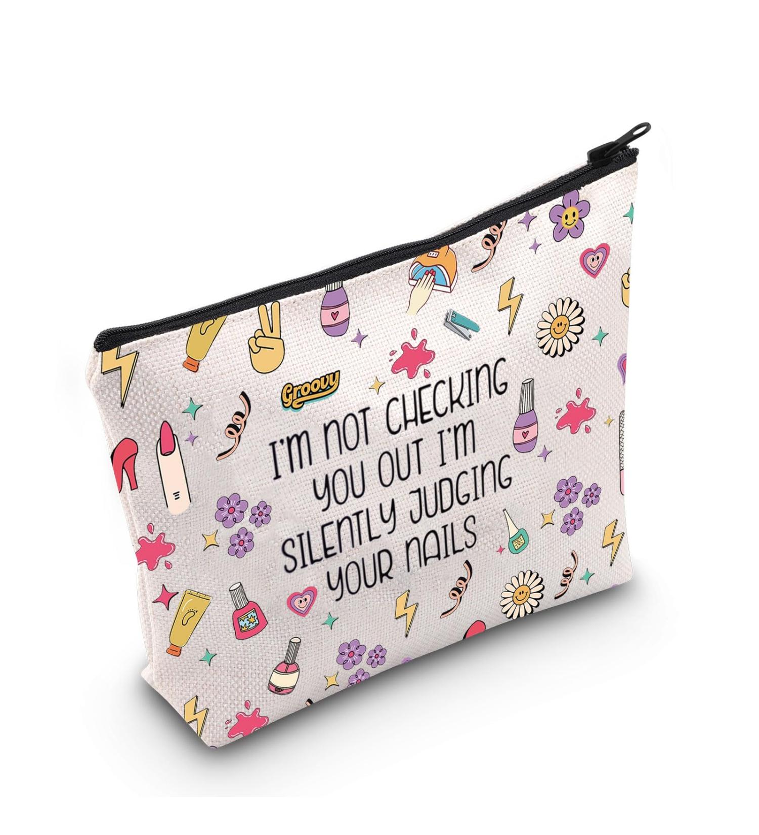 Nail Tech Gifts Nail Artist Gifts Manicurist Cosmetic Bag Nail Salon Gift (I'm Not Checking UK) - Buy Online on GoSupps.com