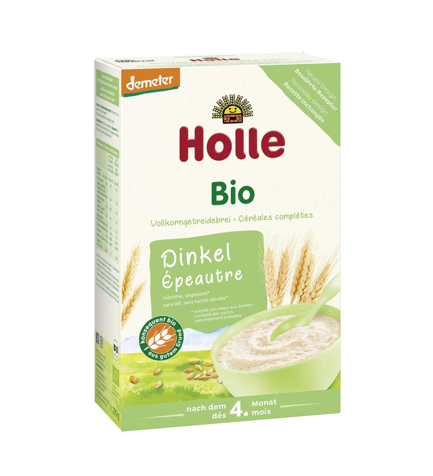 Holle Bio Organic Whole Grain Spelt Porridge - 250g | Healthy Baby Food | International Shipping - Buy Online on GoSupps.com