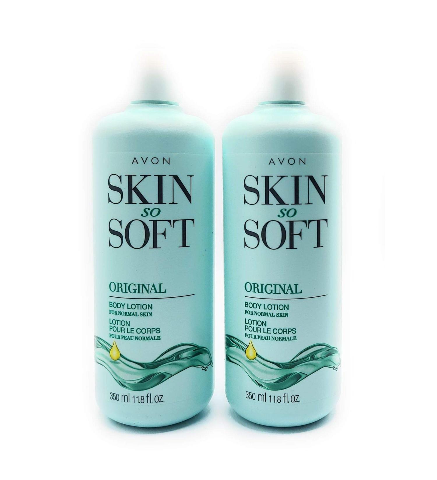 Avon Skin So Soft Original and Jojoba Body Lotion 11.8 oz 2-Pack Deep Moisturizing Skin Softener
