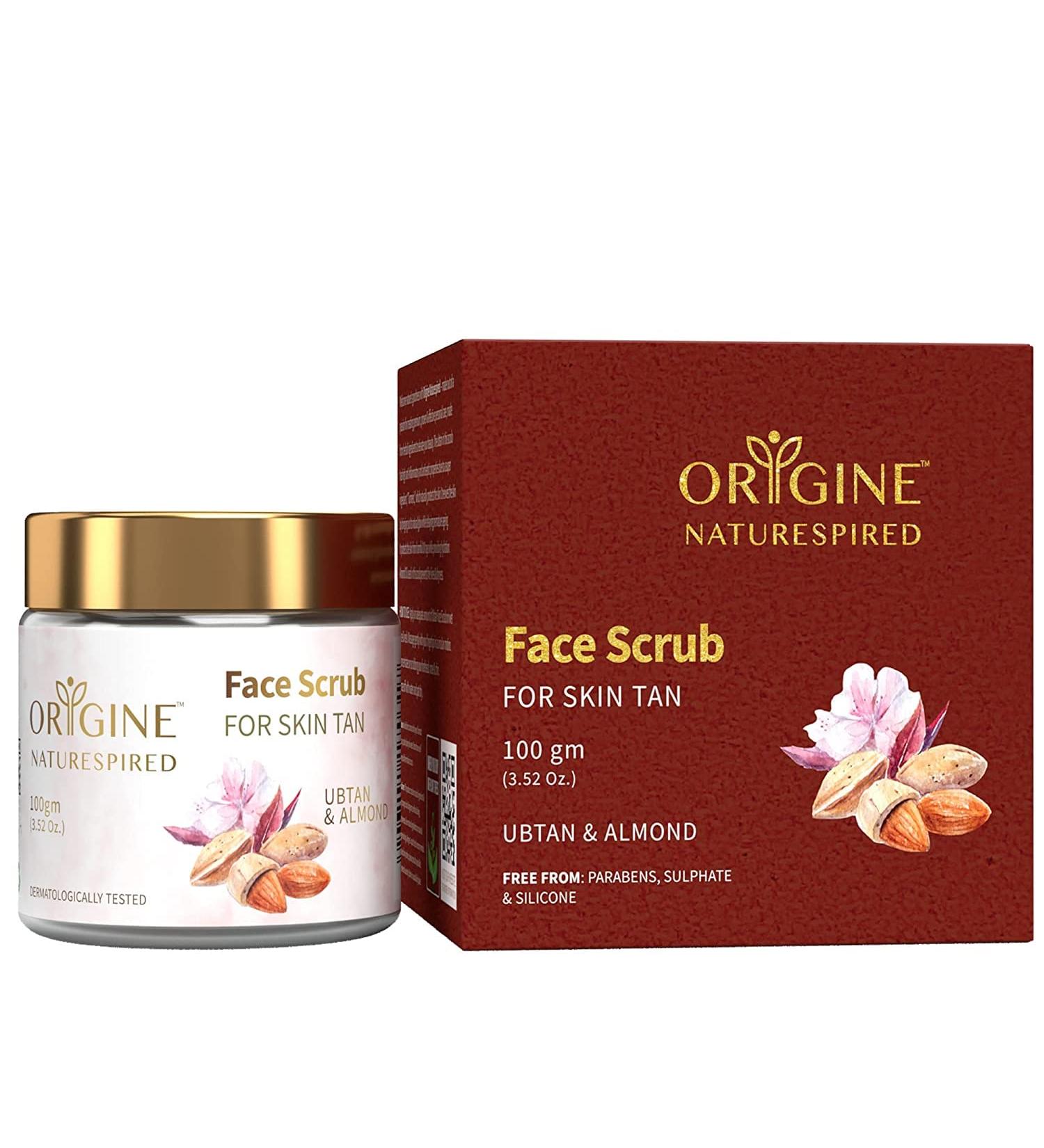 Goldy Face Scrub for Tan Removal | Ubtan Almond & Olive Enriched | SLS & Paraben Free | 100gm - Achieve Flawless Skin - Buy Online on GoSupps.com