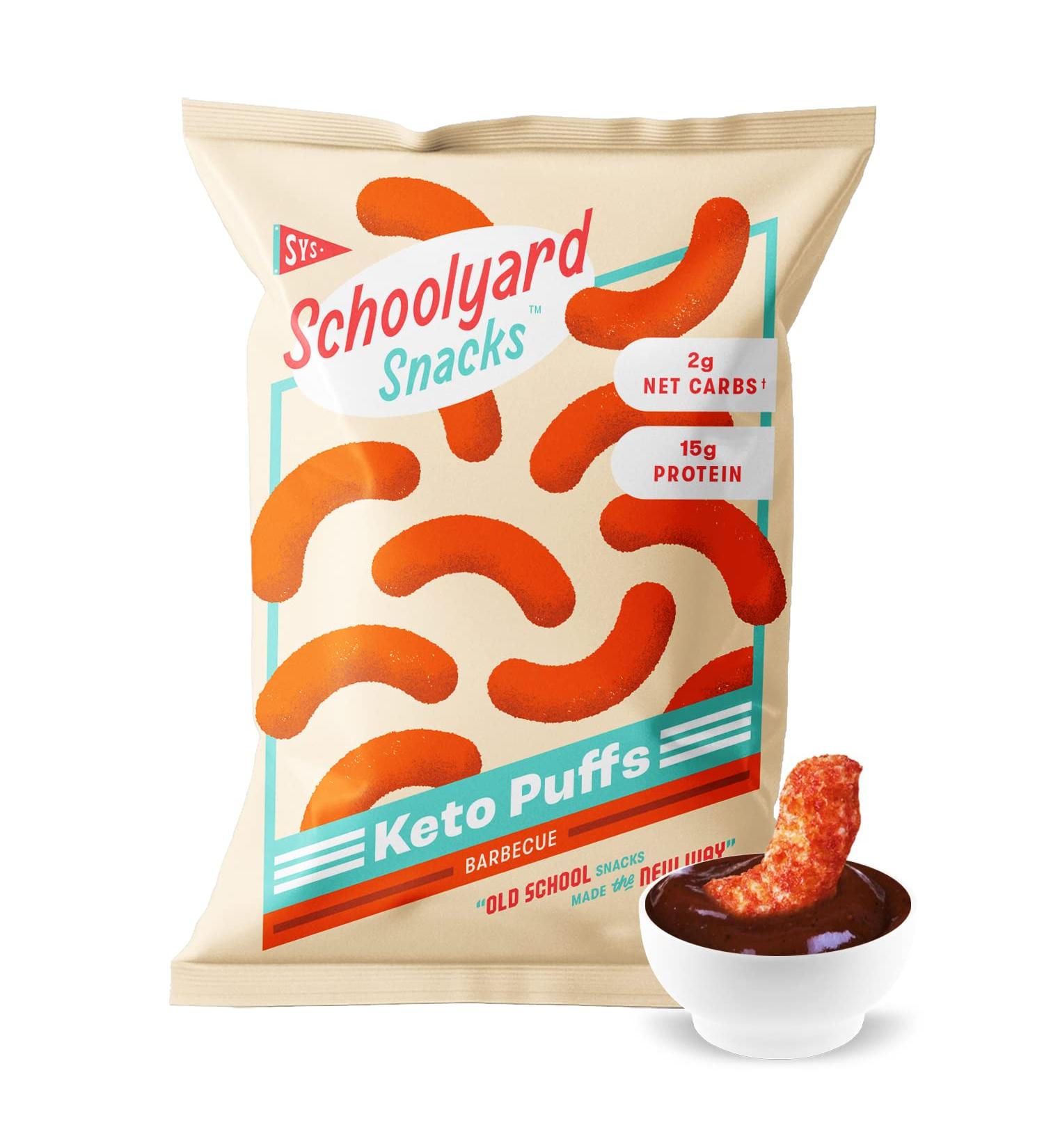 Low Carb Keto Cheese Puffs - BBQ Flavor | Healthy Snack | 12 Pack | Gluten-Free & High Protein - Buy Online on GoSupps.com