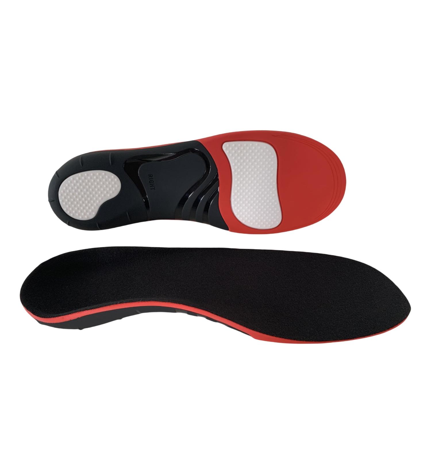Premium Arch Support Insoles for Men & Women | Orthotic Shoe Inserts for Comfort & Firm Support | Cushioned Heel | Size L (Men 11-12.5/Women 12-13.5) - Black - Buy Online on GoSupps.com