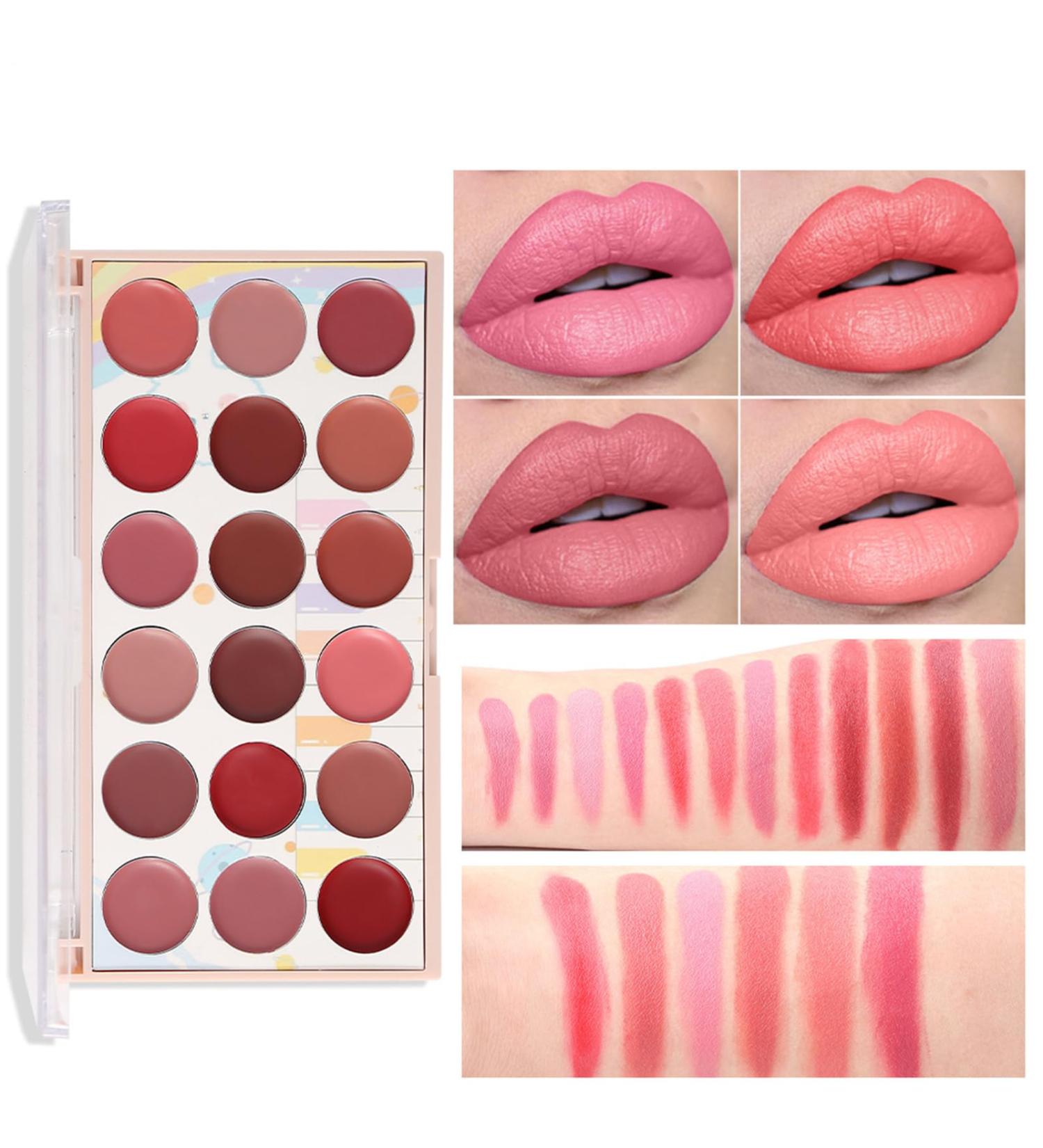  G n rique Cream palette for beginners Waterproof moisturizing lipstick set of glossy lipsticks makeup cosmetics collection offers rich color with a - Buy Online on GoSupps.com